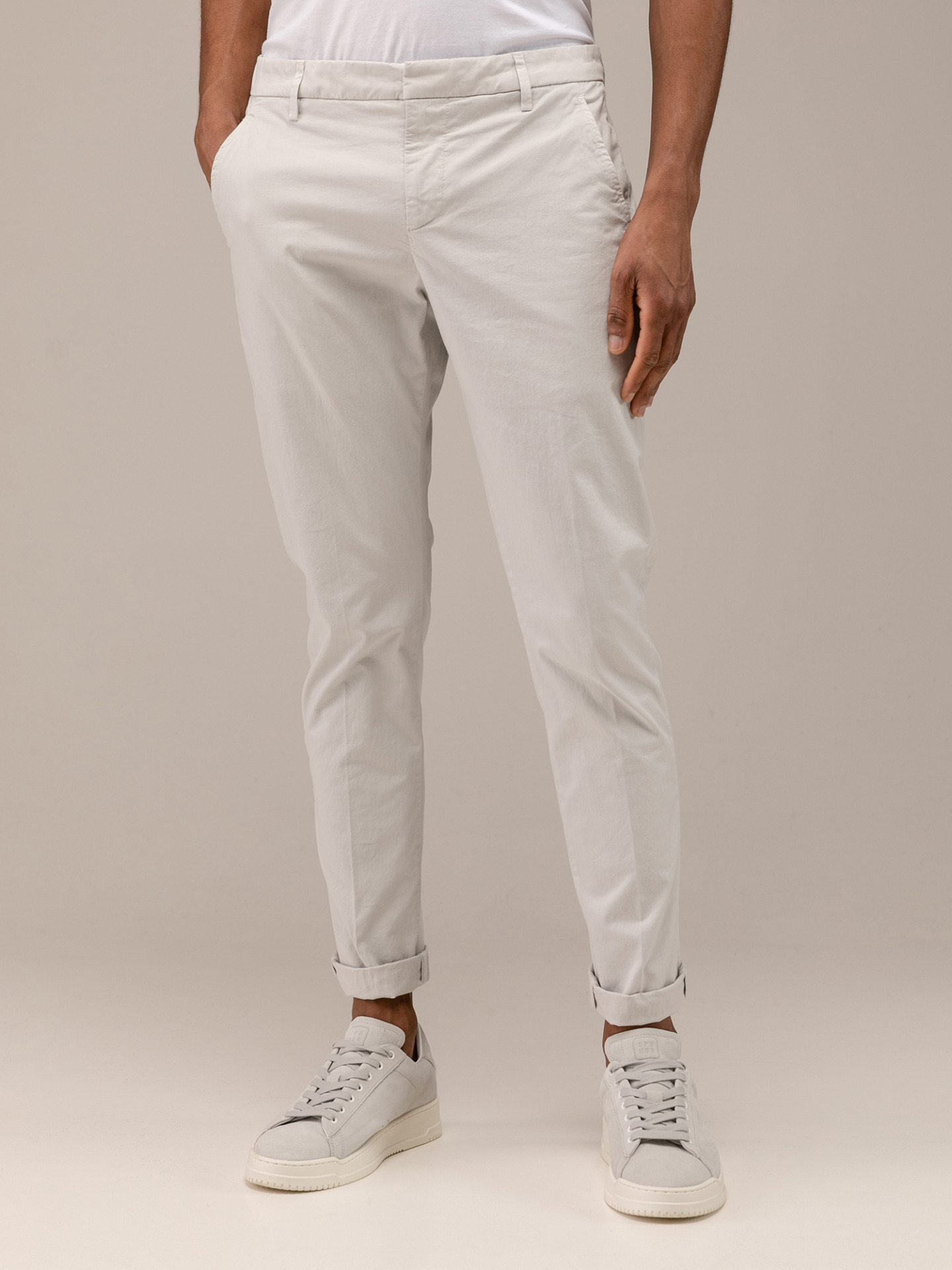 Detailansicht von Chinohose aus Baumwolle von DONDUP