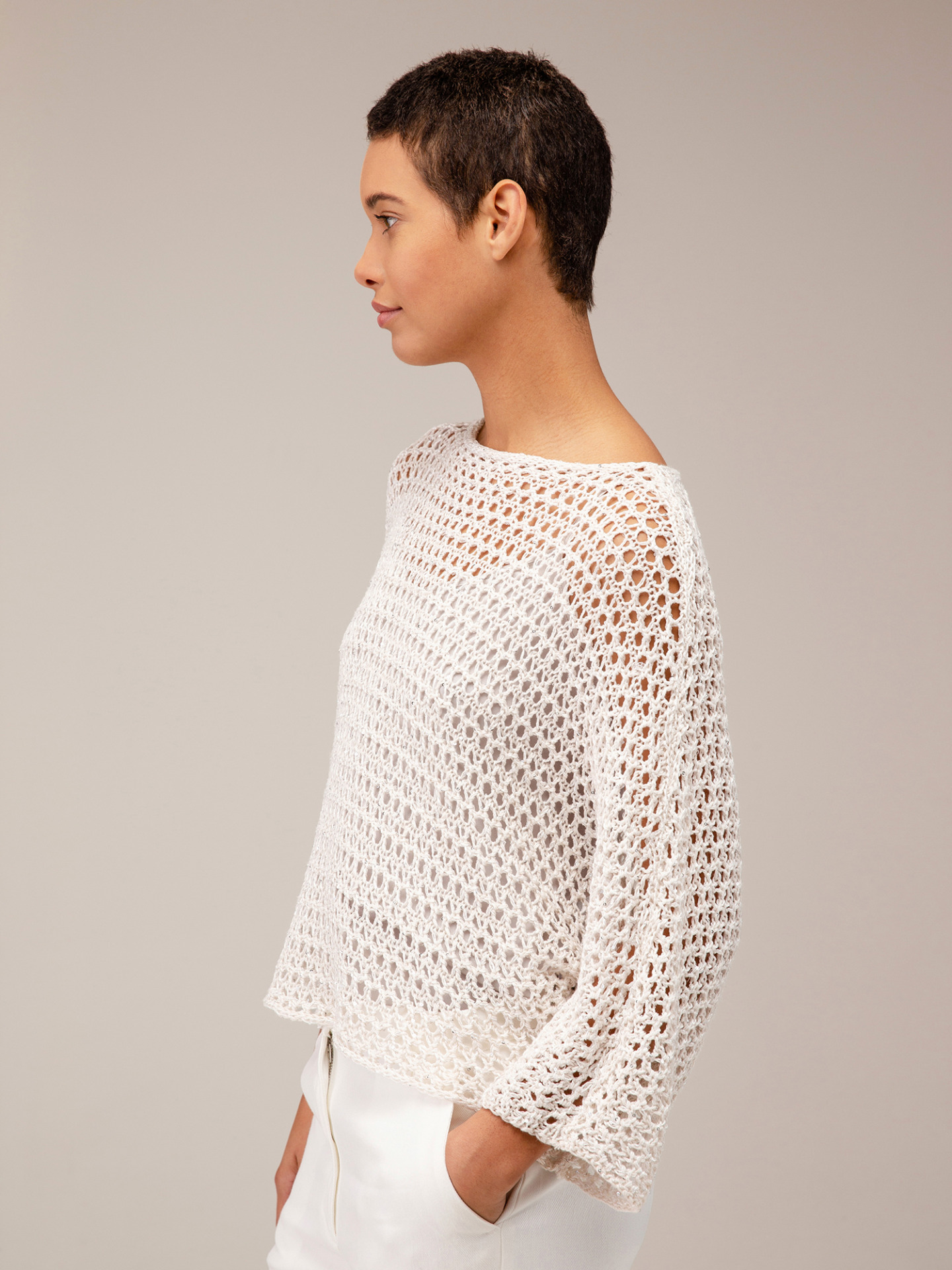 Detailansicht von Pullover mit 3/4-Arm von ANTONELLI