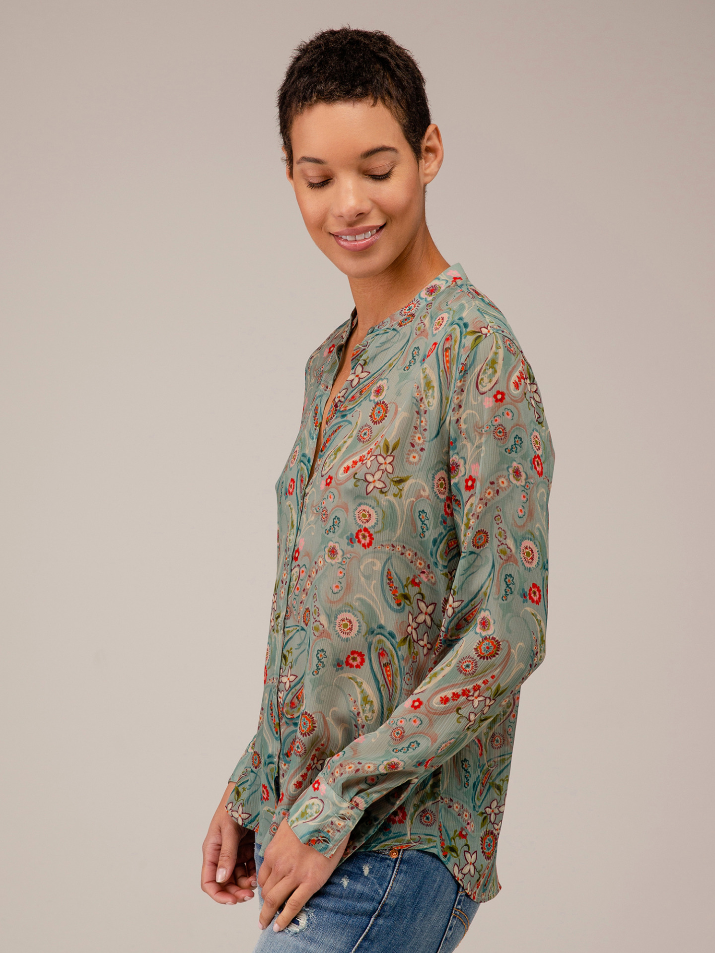 Detailansicht von Gemusterte Bluse von DANIELS