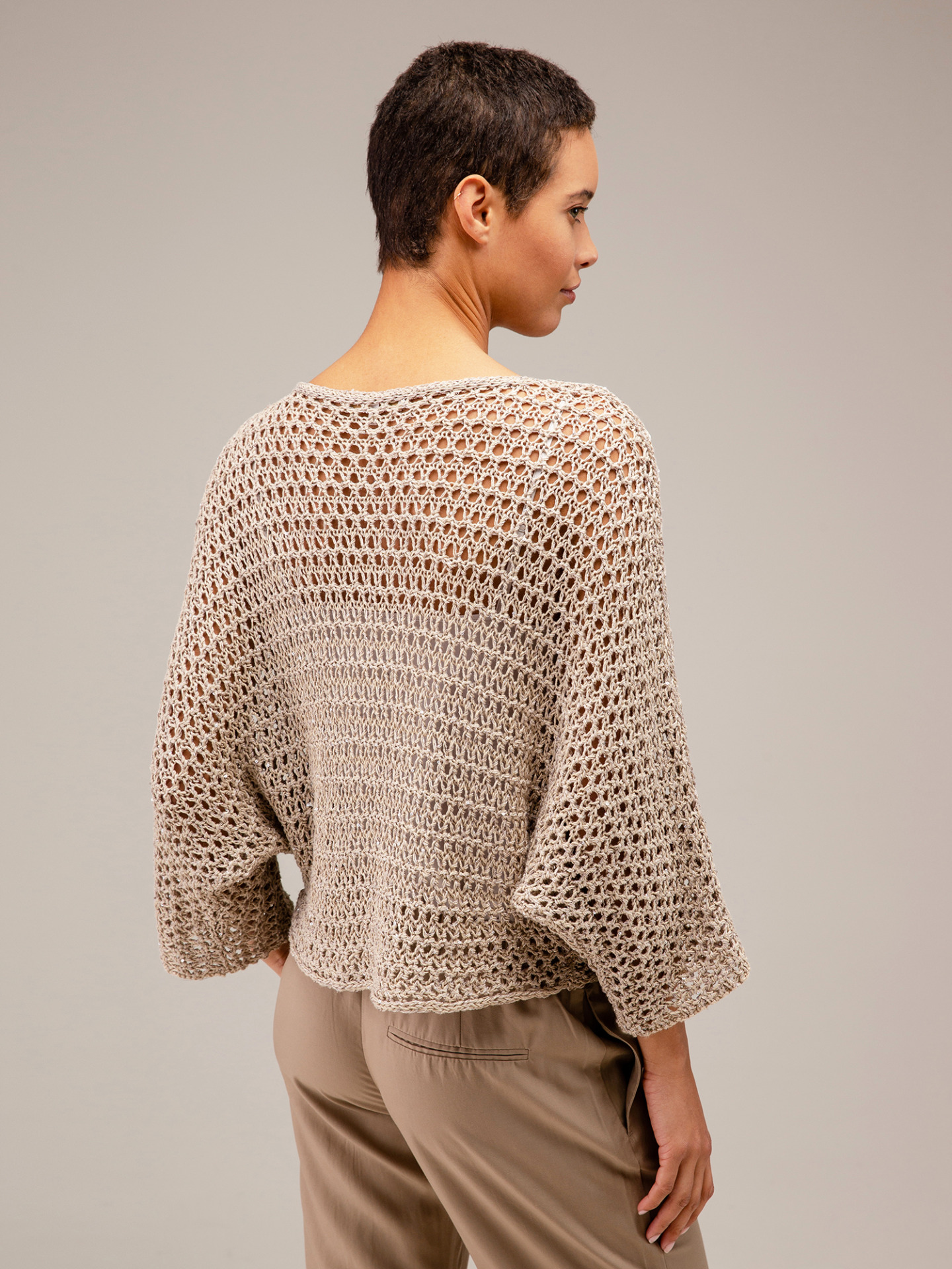 Detailansicht von Pullover mit 3/4-Arm von ANTONELLI