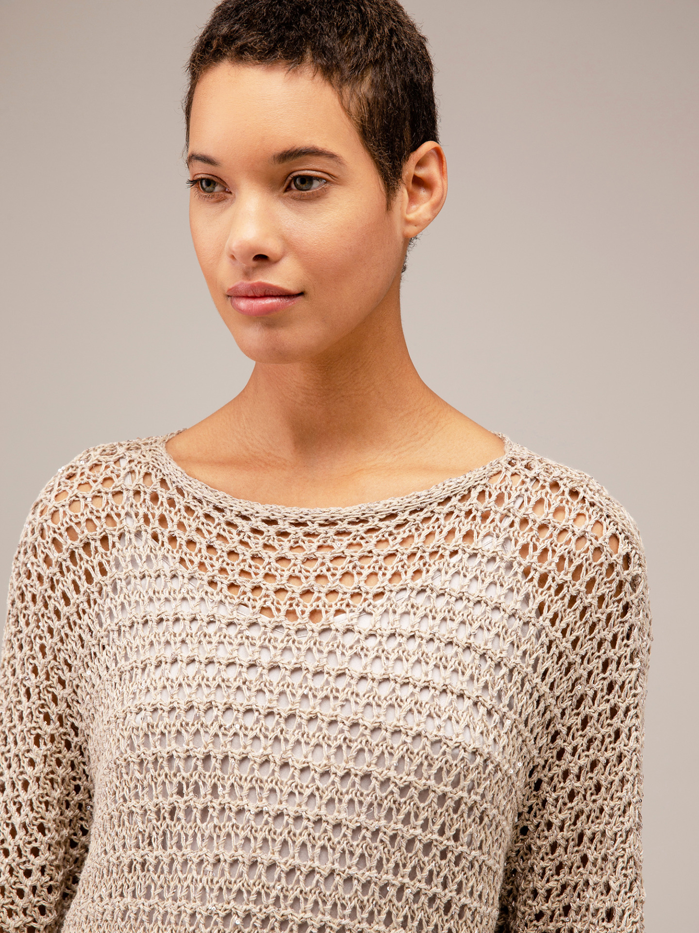 Detailansicht von Pullover mit 3/4-Arm von ANTONELLI