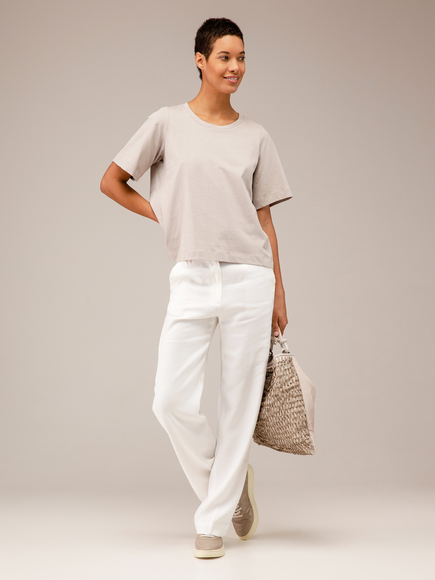 Detailansicht von Oversize T-Shirt aus Baumwolle von LIS LAREIDA