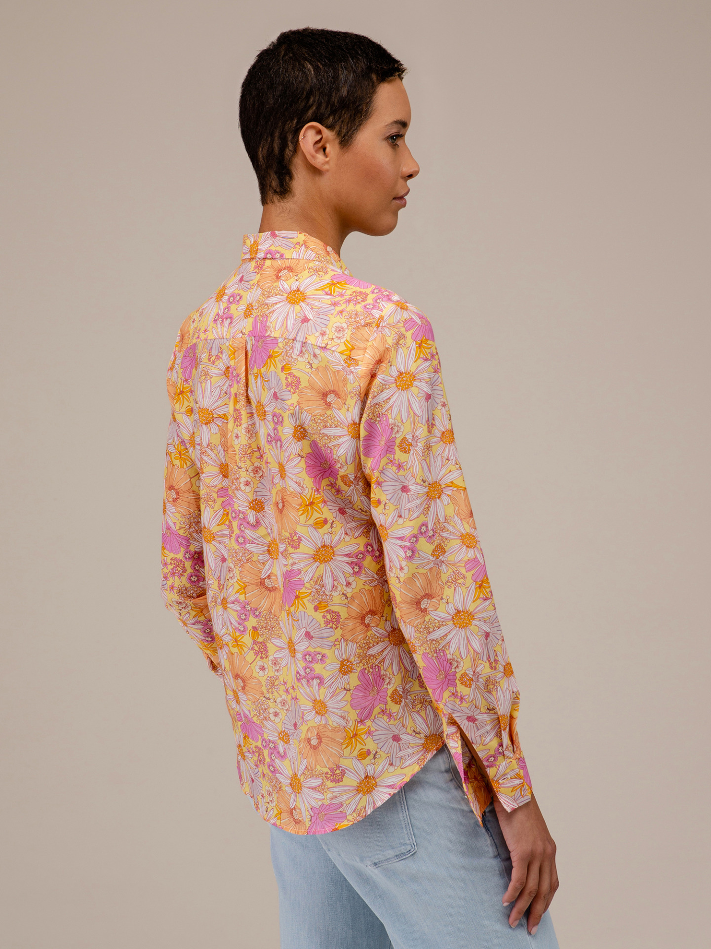 Detailansicht von Gemusterte Baumwollbluse von DANIELS