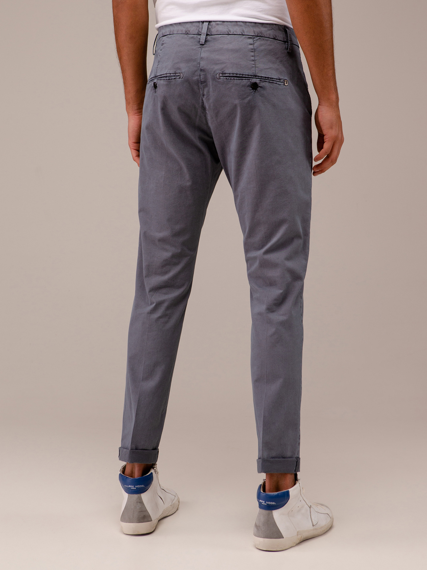 Detailansicht von Chinohose aus Baumwolle von DONDUP