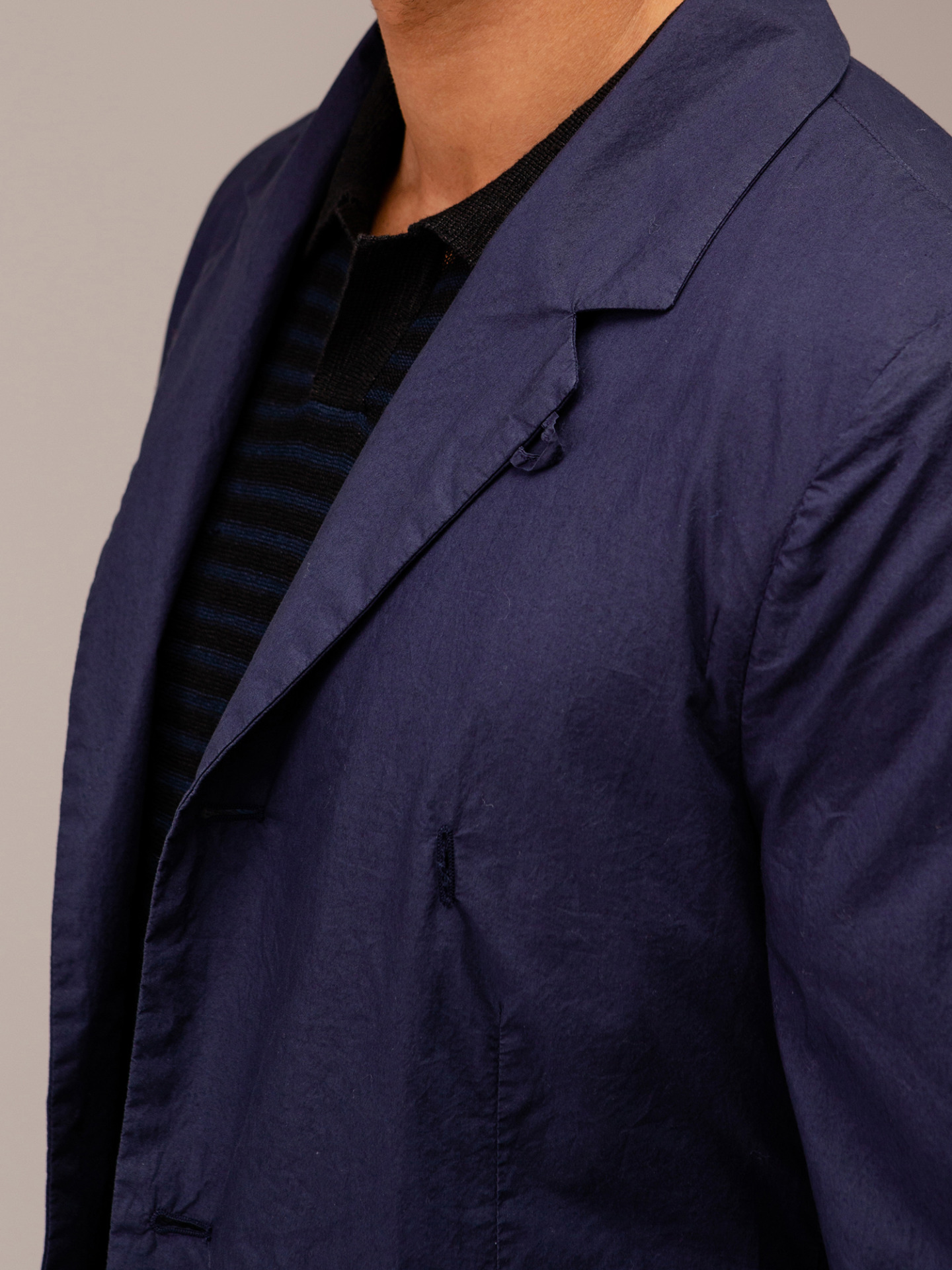 Detailansicht von Baumwollsakko von HANNES ROETHER