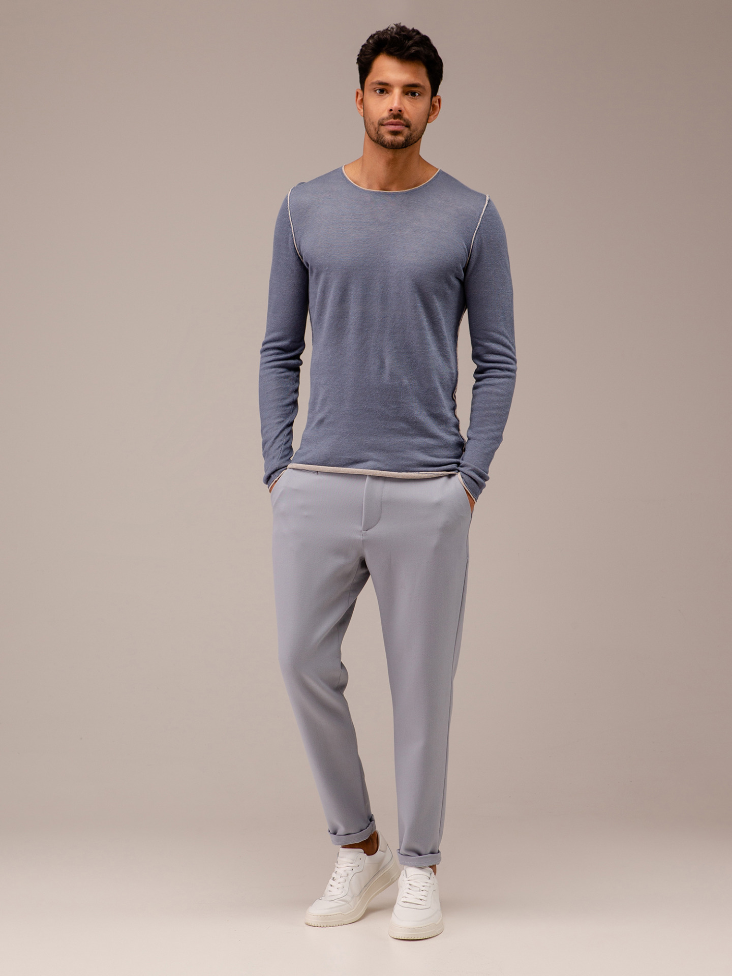 Detailansicht von Pullover aus Leinen von KIEFERMANN