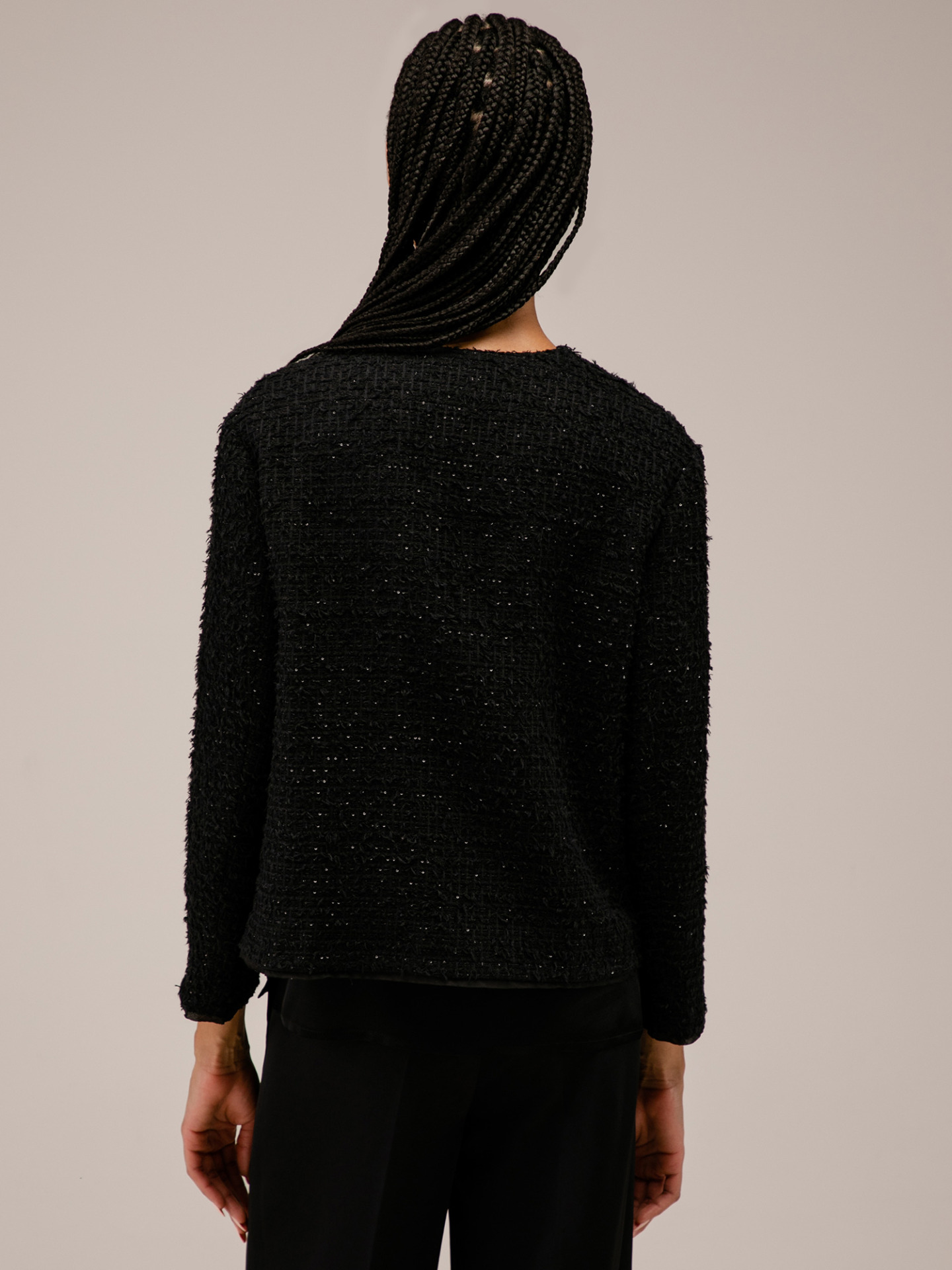 Detailansicht von Bouclé-Blazer von LIS LAREIDA