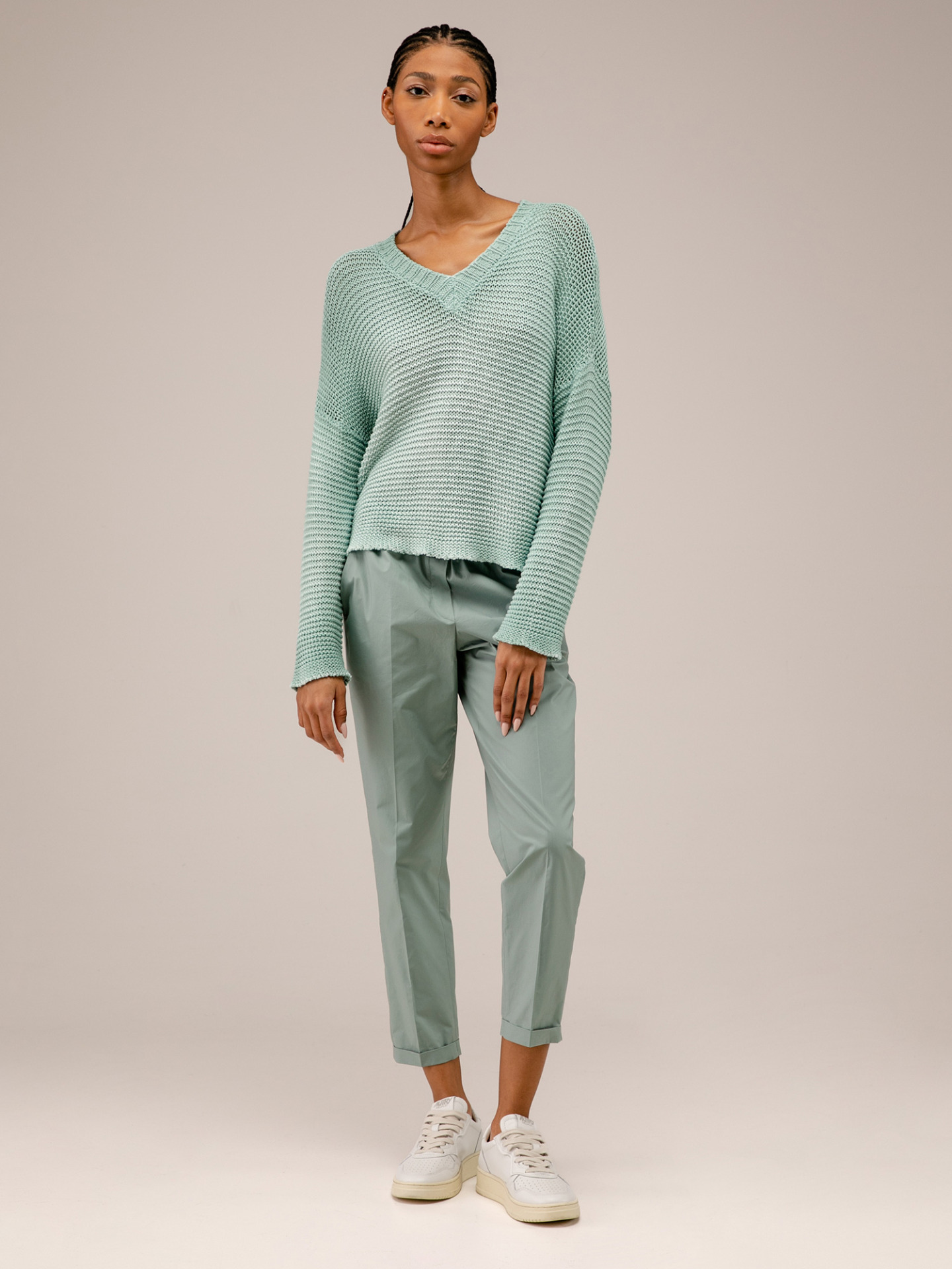 Detailansicht von Oversized Pullover aus Baumwolle von AVANT TOI