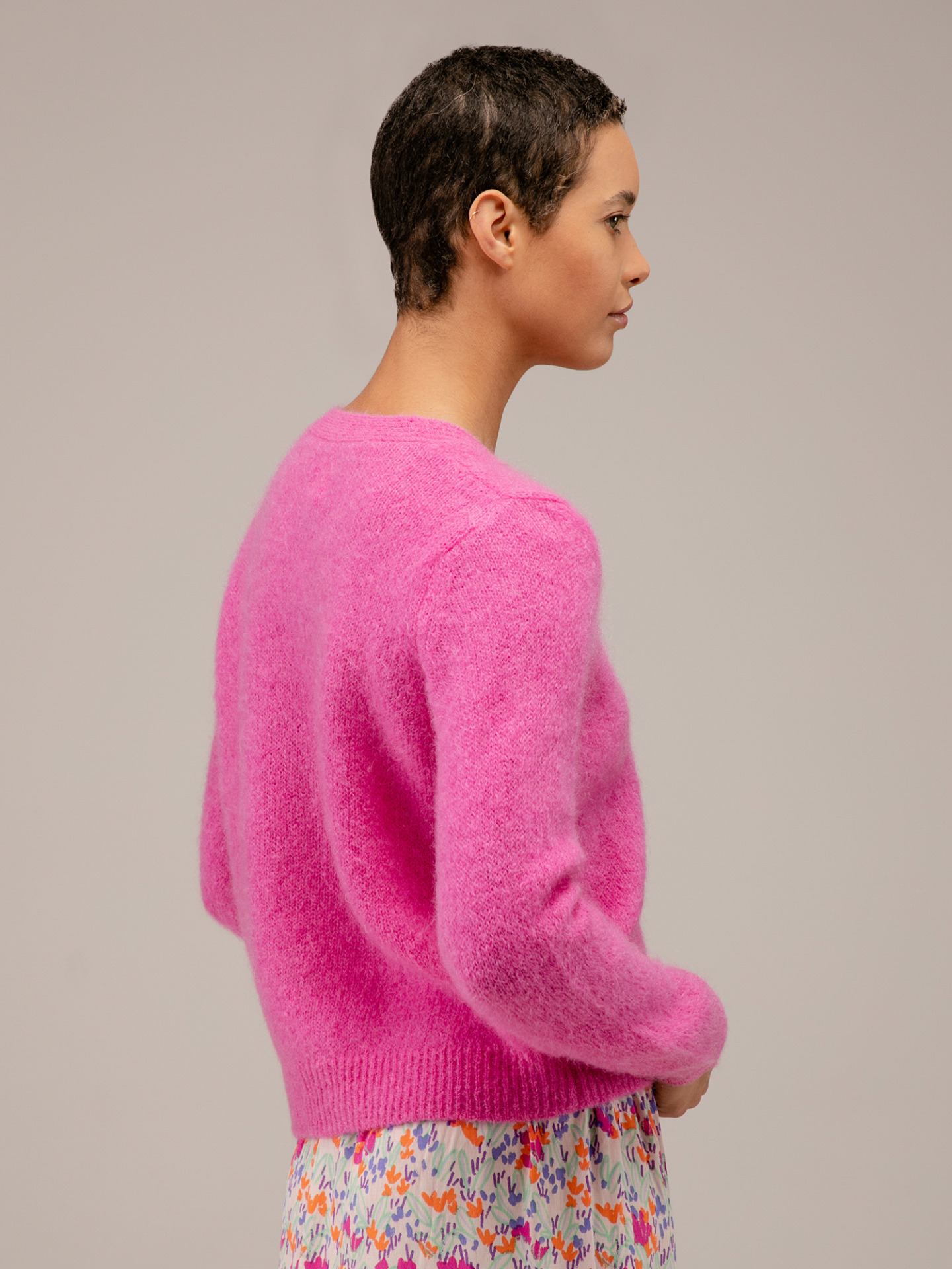 Detailansicht von Strickjacke aus Wolle von DES PETITS HAUTS