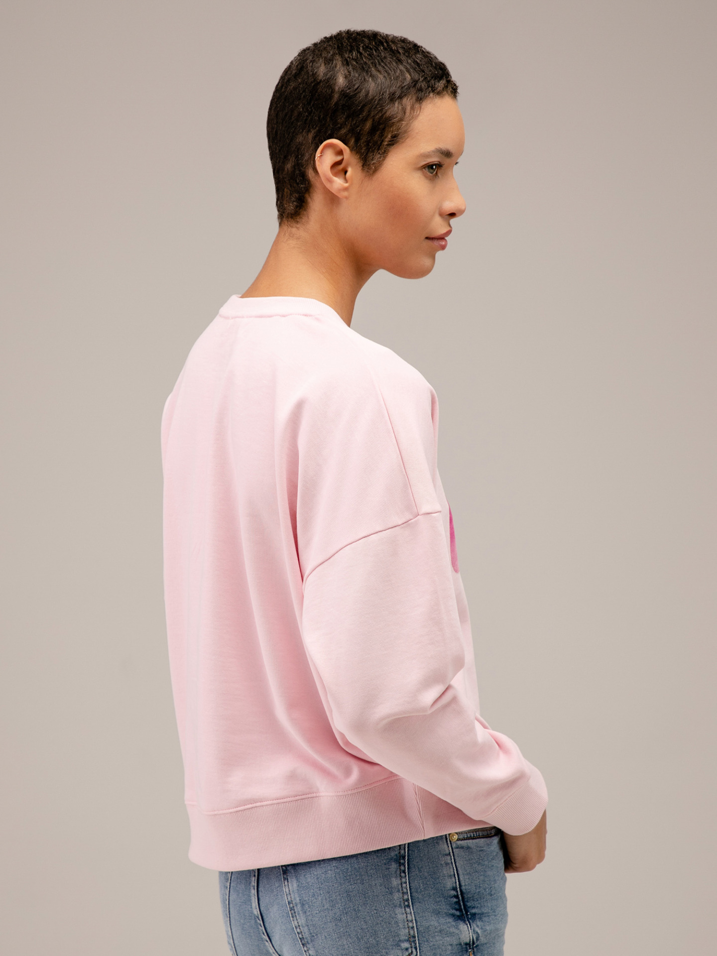 Detailansicht von Sweatshirt aus Baumwolle von FIVE PARIS