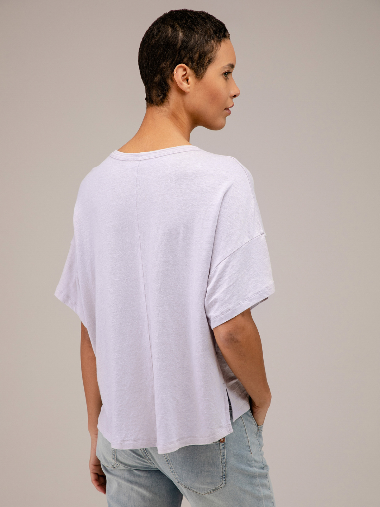 Detailansicht von Oversized T-Shirt aus Leinen von 10 DAYS