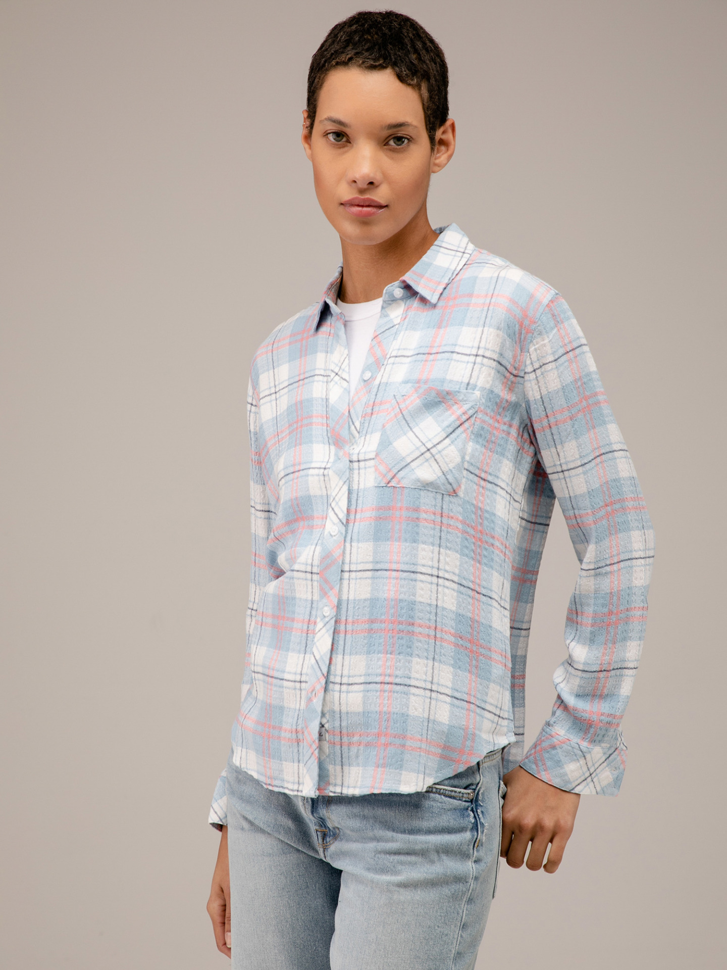 Detailansicht von Karobluse von RAILS