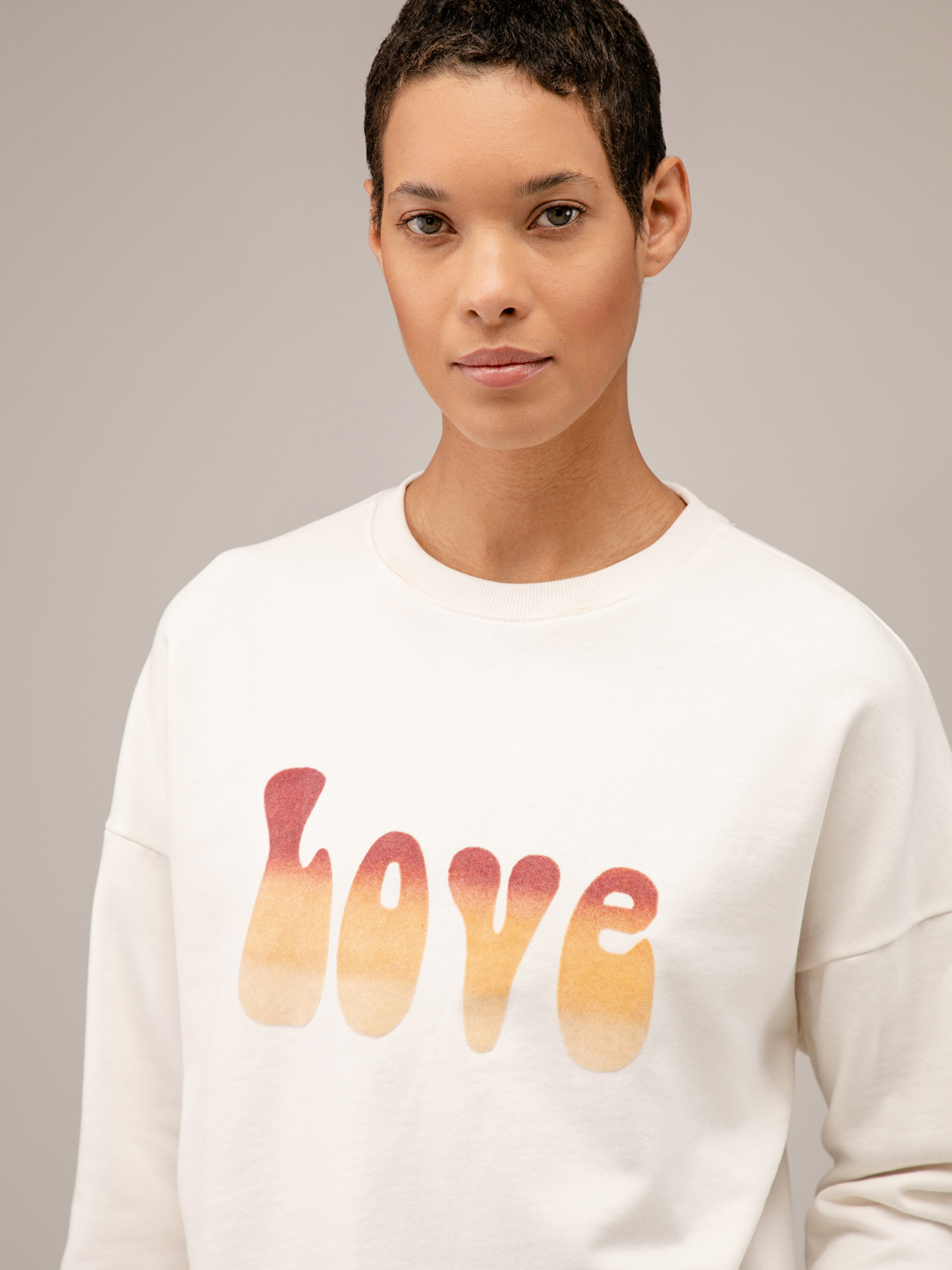 Detailansicht von Sweatshirt aus Baumwolle von FIVE PARIS