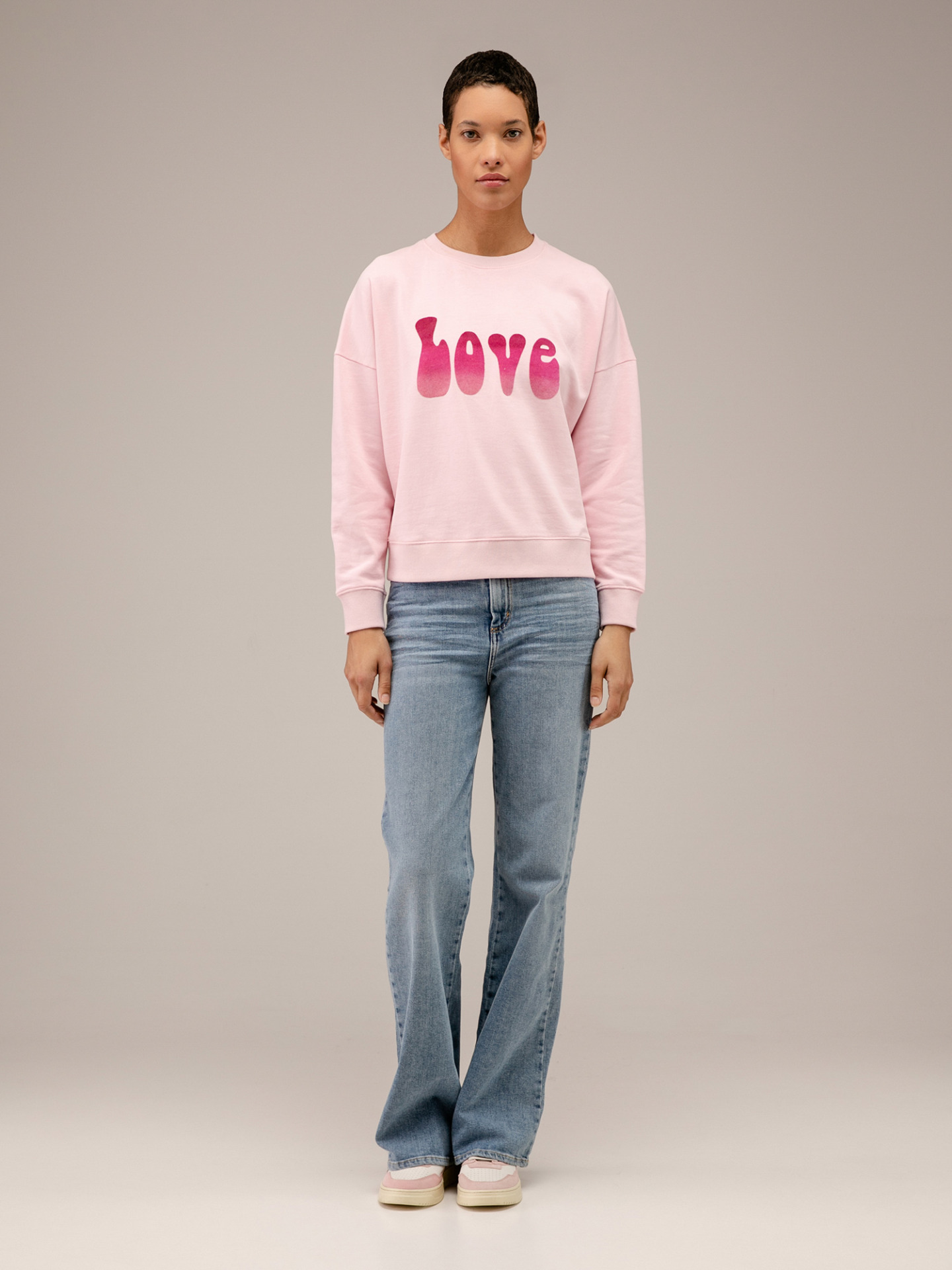 Detailansicht von Sweatshirt aus Baumwolle von FIVE PARIS