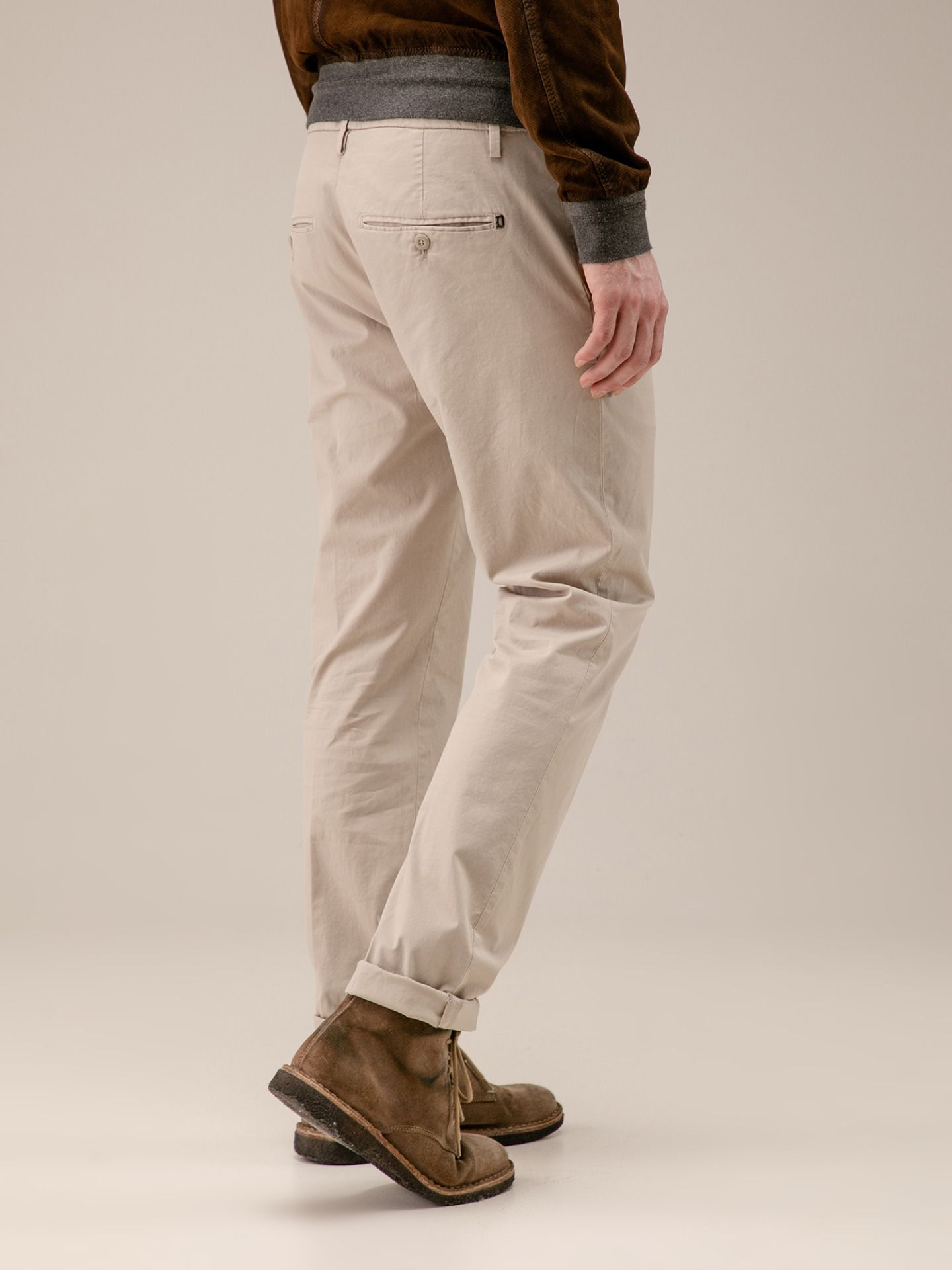 Detailansicht von Chinohose aus Baumwolle von DONDUP