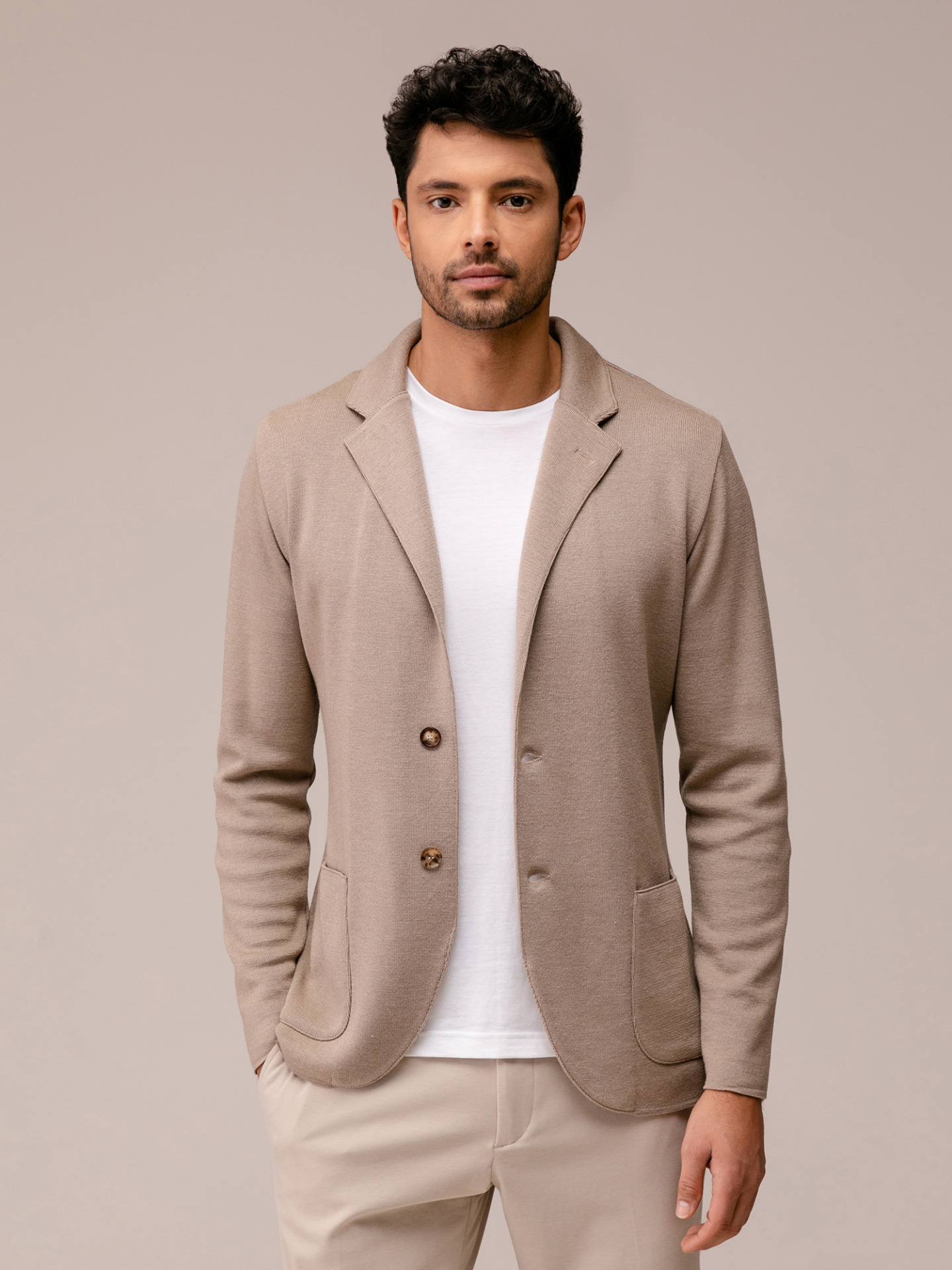 Detailansicht von Wollsakko von LARDINI