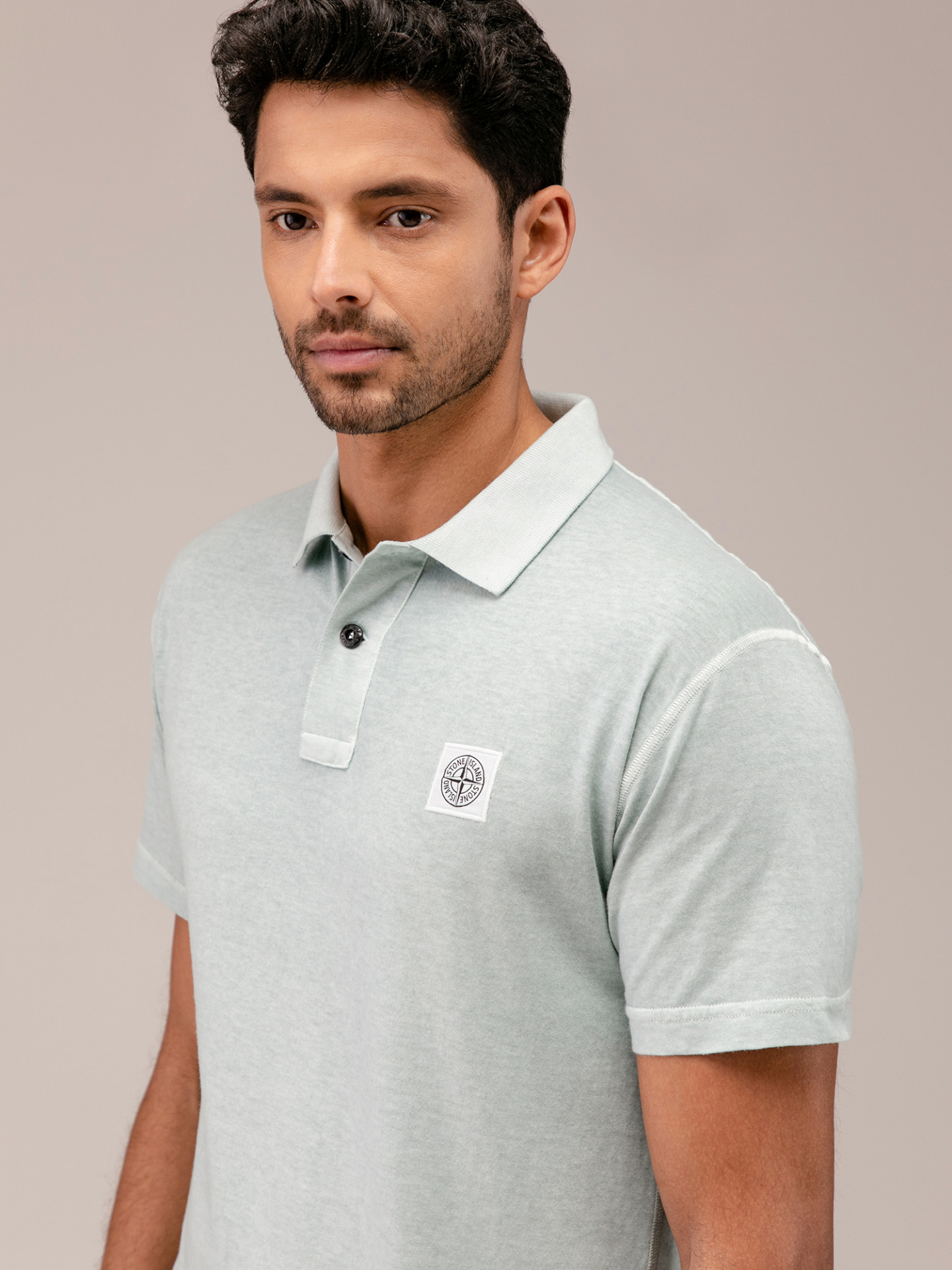 Detailansicht von Kurzarm-Poloshirt von STONE ISLAND