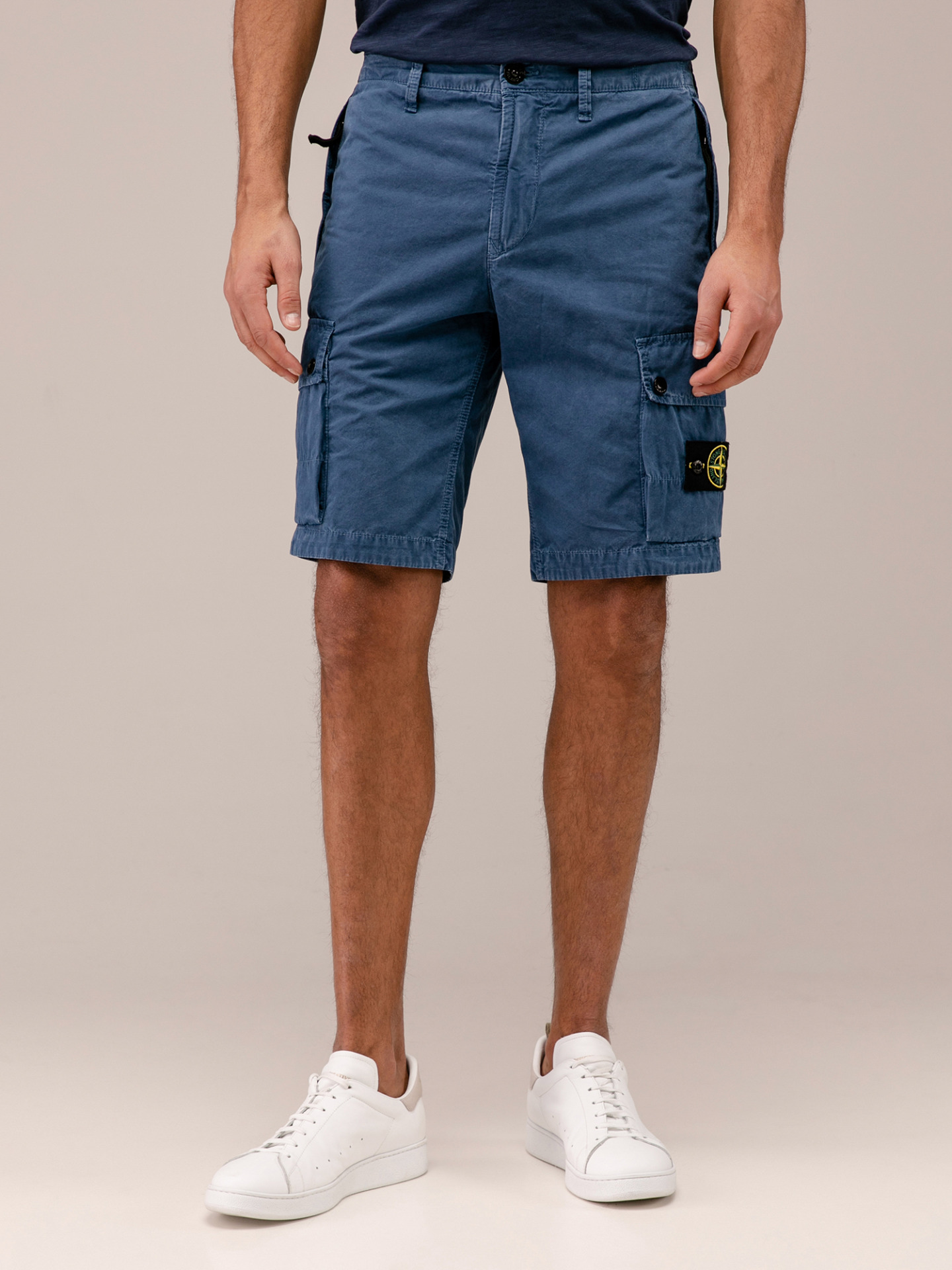 Detailansicht von Bermudas aus Baumwolle von STONE ISLAND