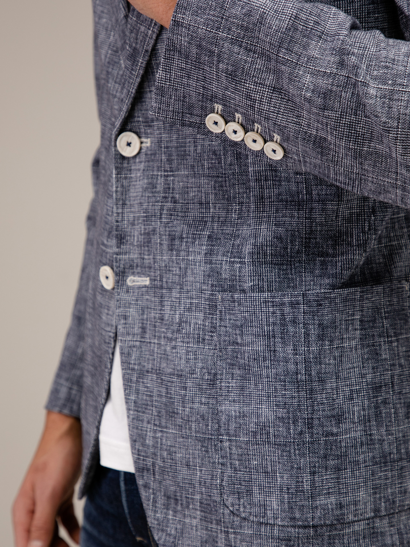 Detailansicht von Baumwollsakko von CIRCOLO