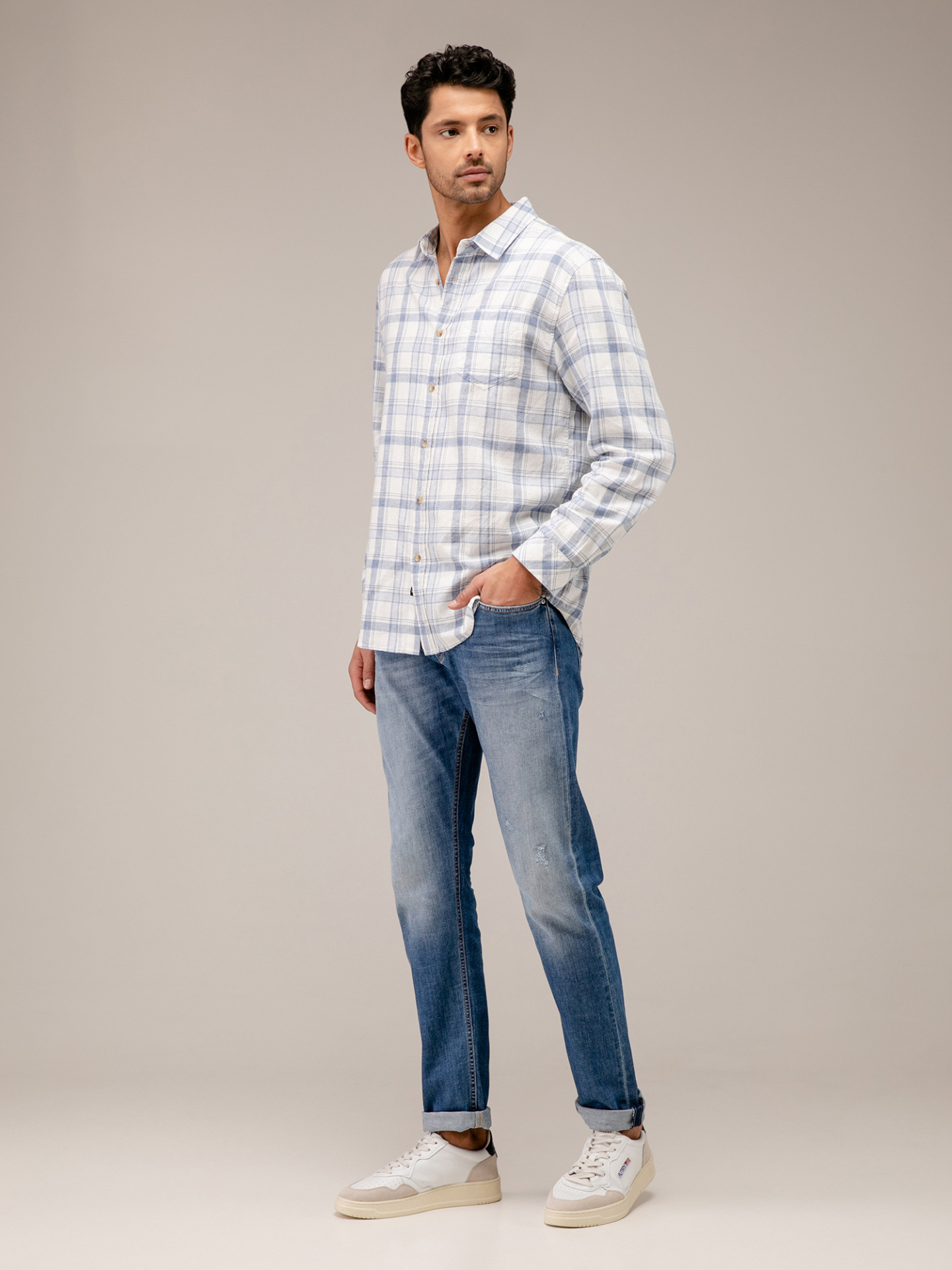 Detailansicht von Karohemd aus Baumwolle von RAILS