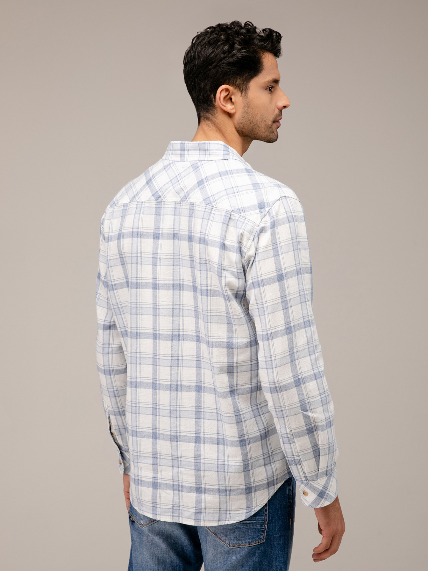 Detailansicht von Karohemd aus Baumwolle von RAILS