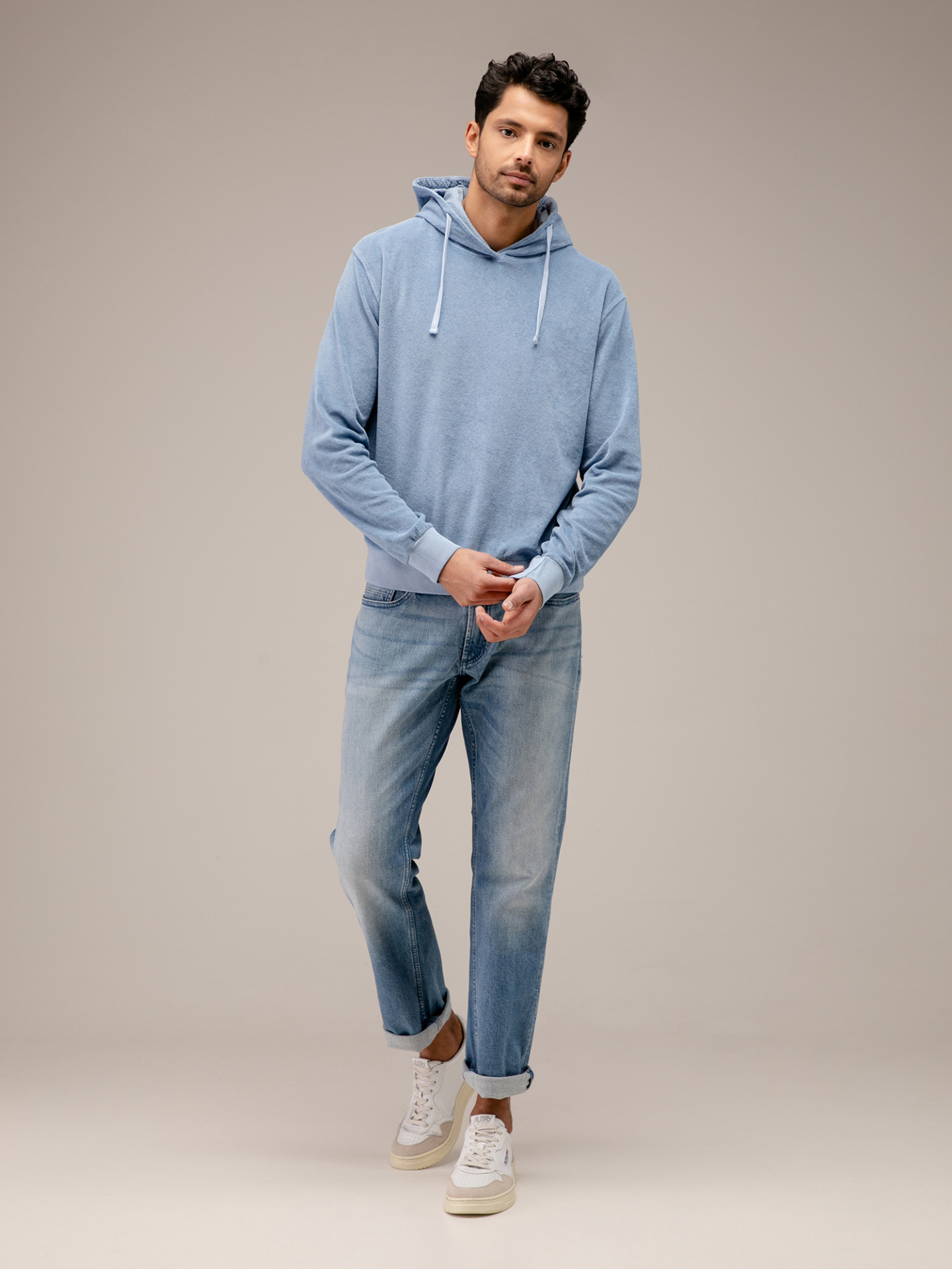 Detailansicht von Hoodie in Frotteeoptik von 04651