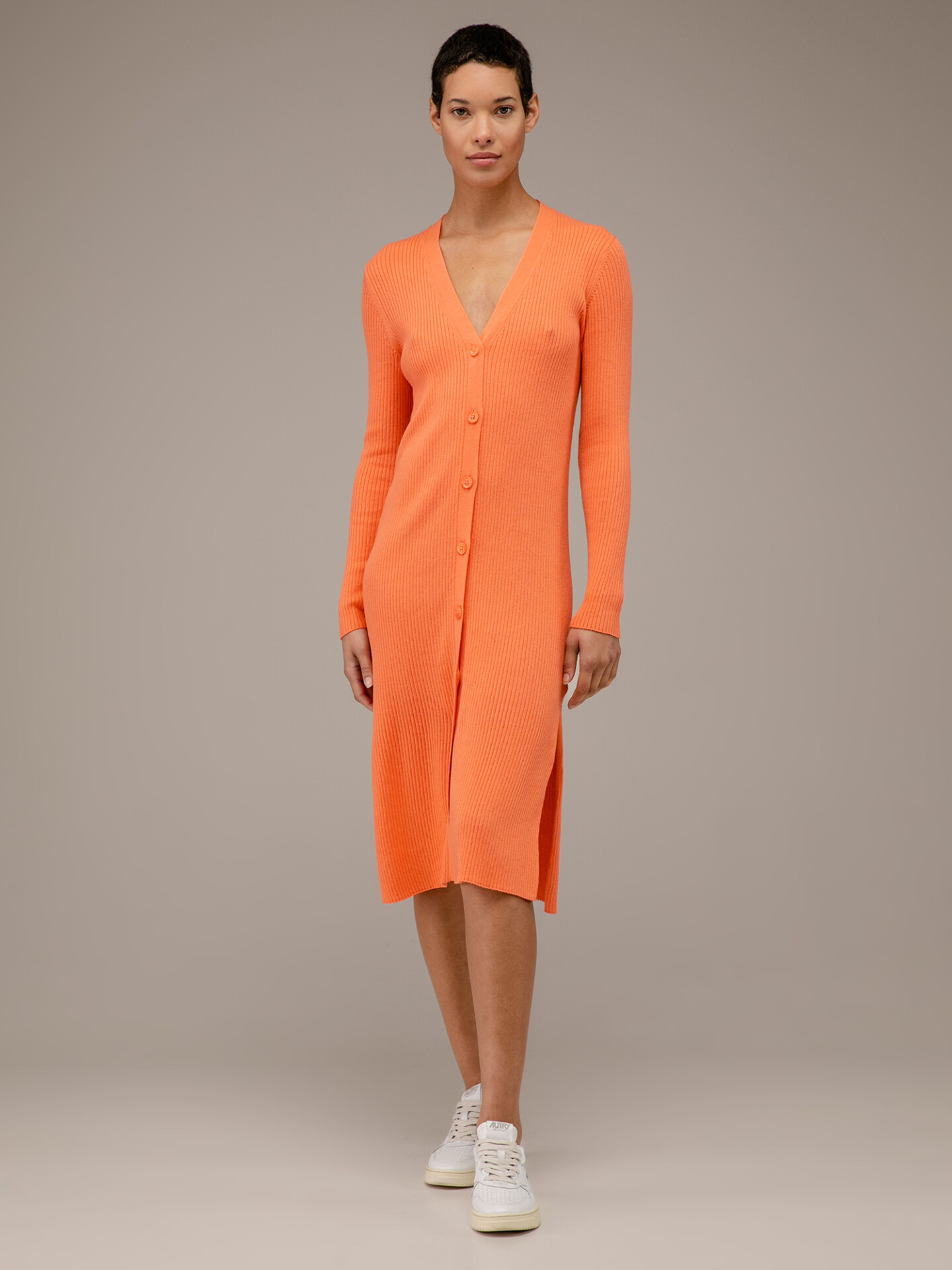 Detailansicht von Lange Strickjacke aus Baumwolle von 360 CASHMERE