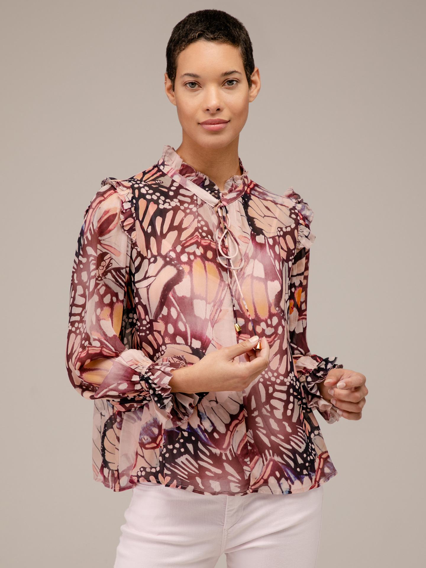 Detailansicht von Gemusterte Bluse von DREAM CATCHER