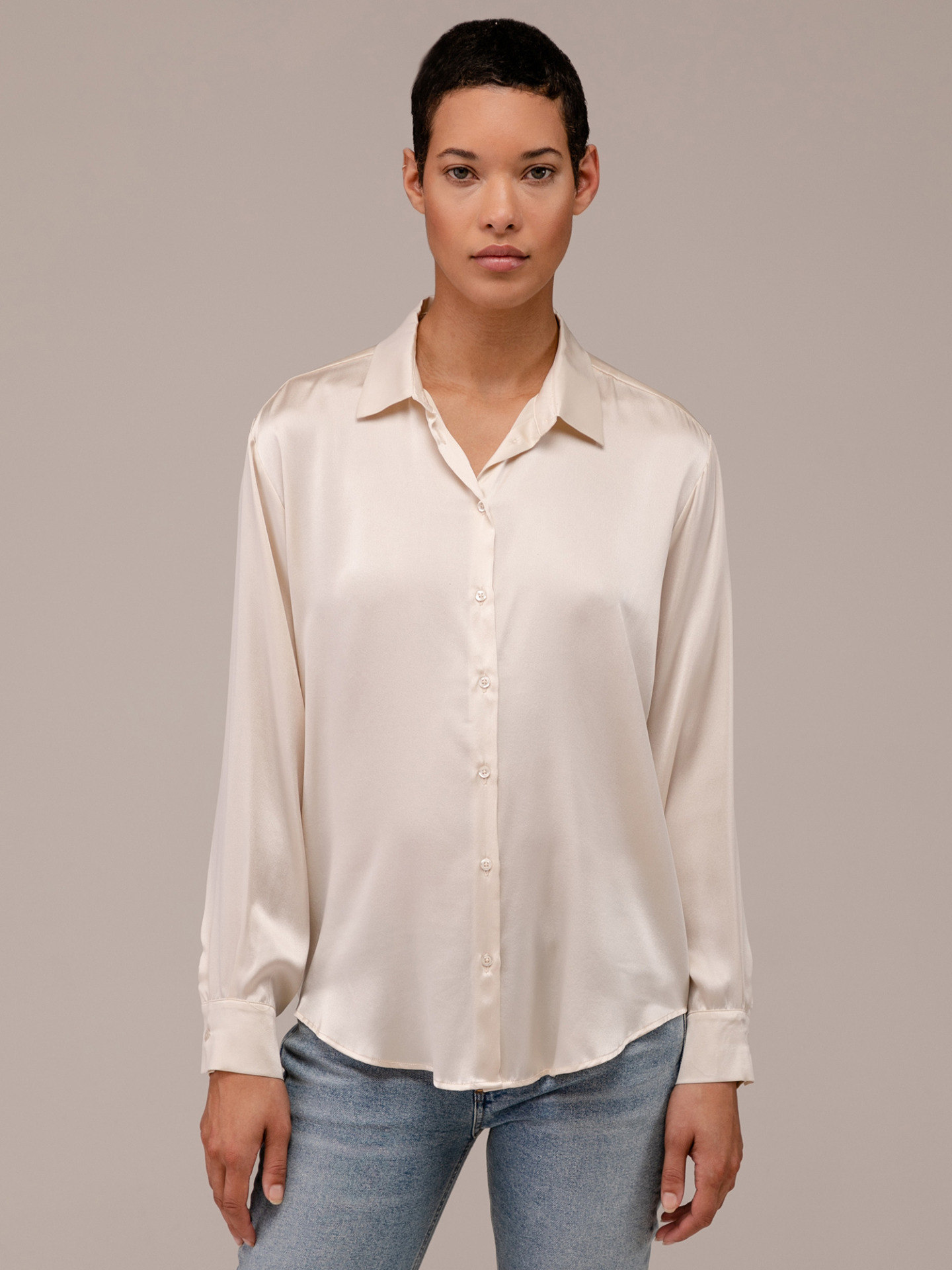 Detailansicht von Seidenbluse von DANIELS