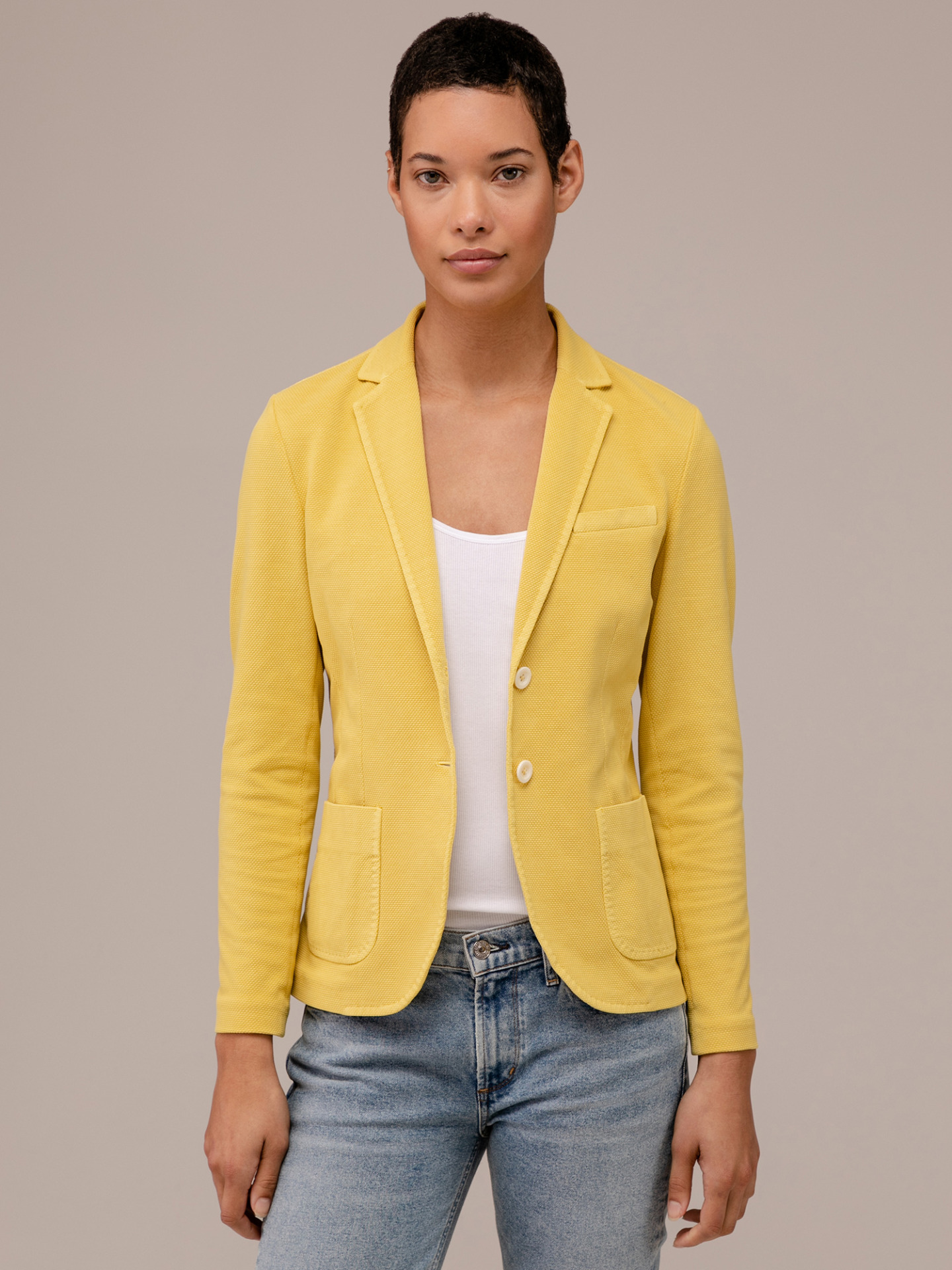 Detailansicht von Blazer aus Baumwolle von CIRCOLO