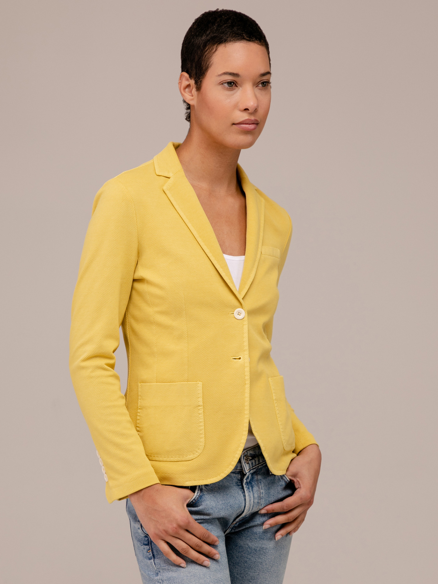 Detailansicht von Blazer aus Baumwolle von CIRCOLO