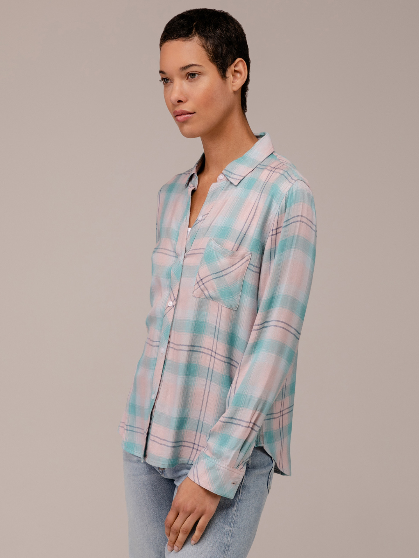 Detailansicht von Karobluse von RAILS