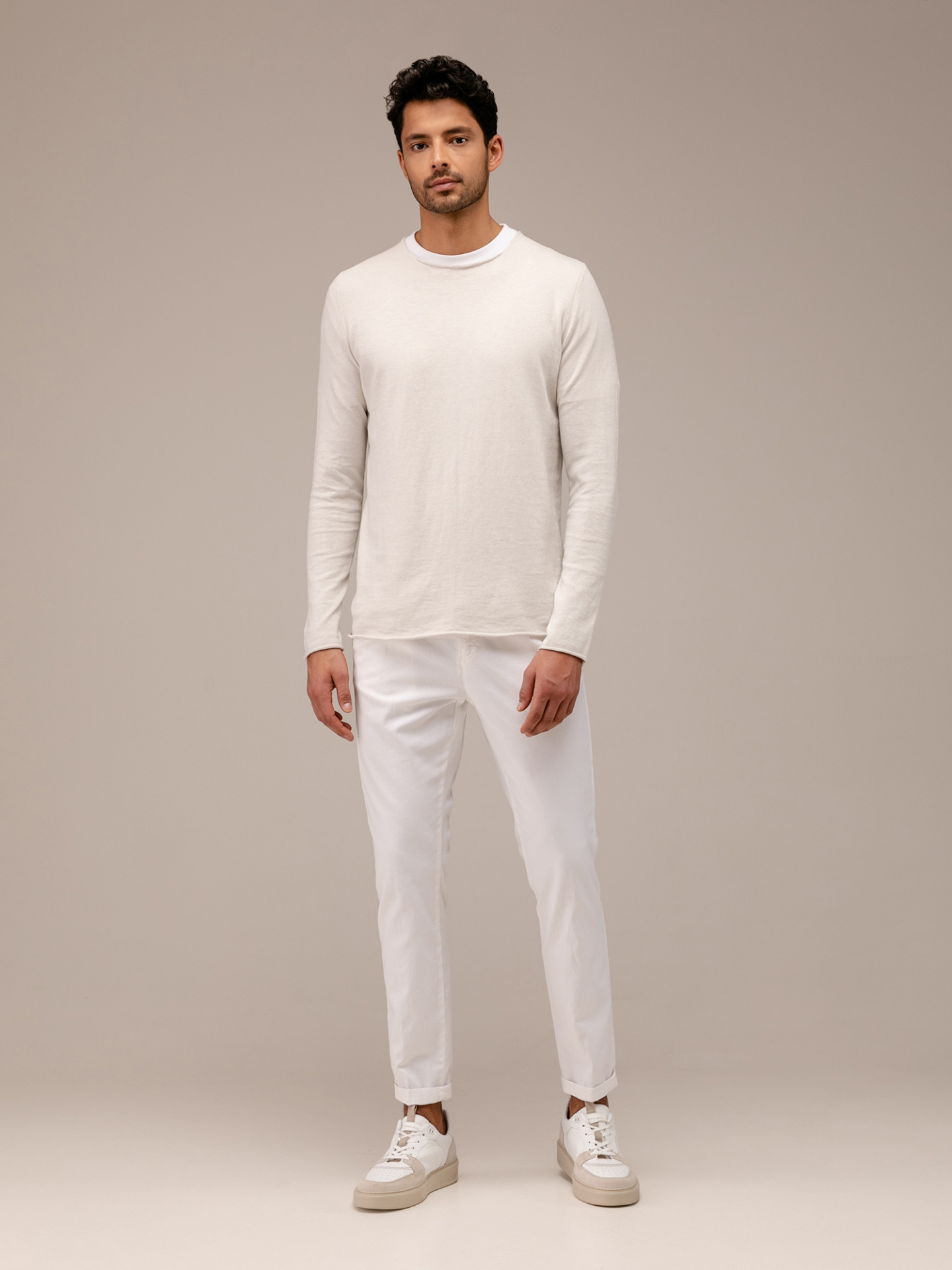 Detailansicht von Pullover aus Baumwolle von HANNES ROETHER