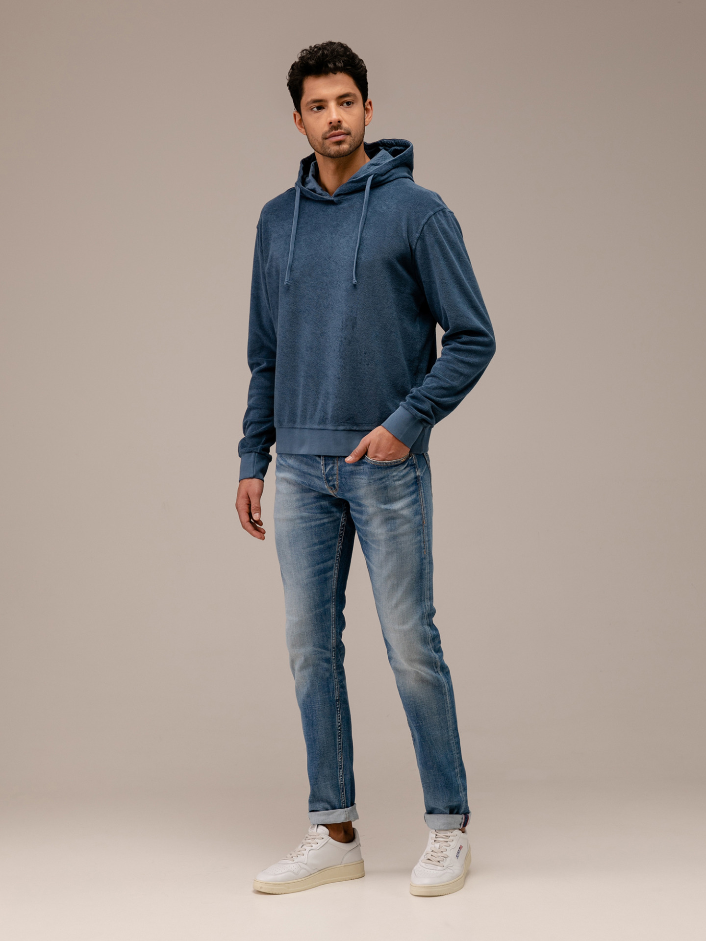 Detailansicht von Hoodie in Frotteeoptik von 04651