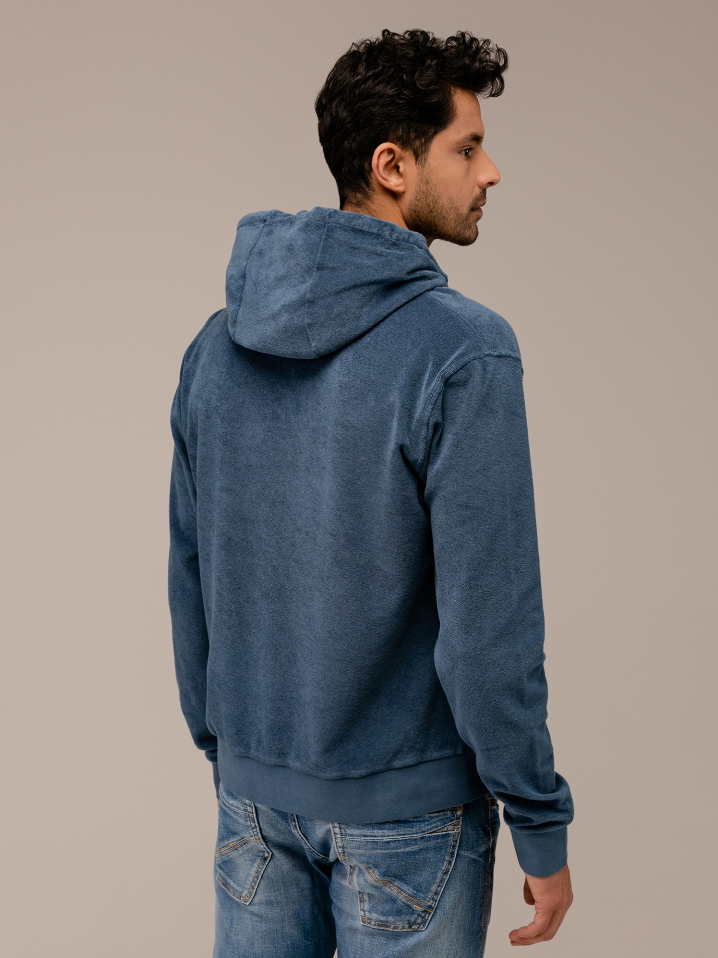 Detailansicht von Hoodie in Frotteeoptik von 04651