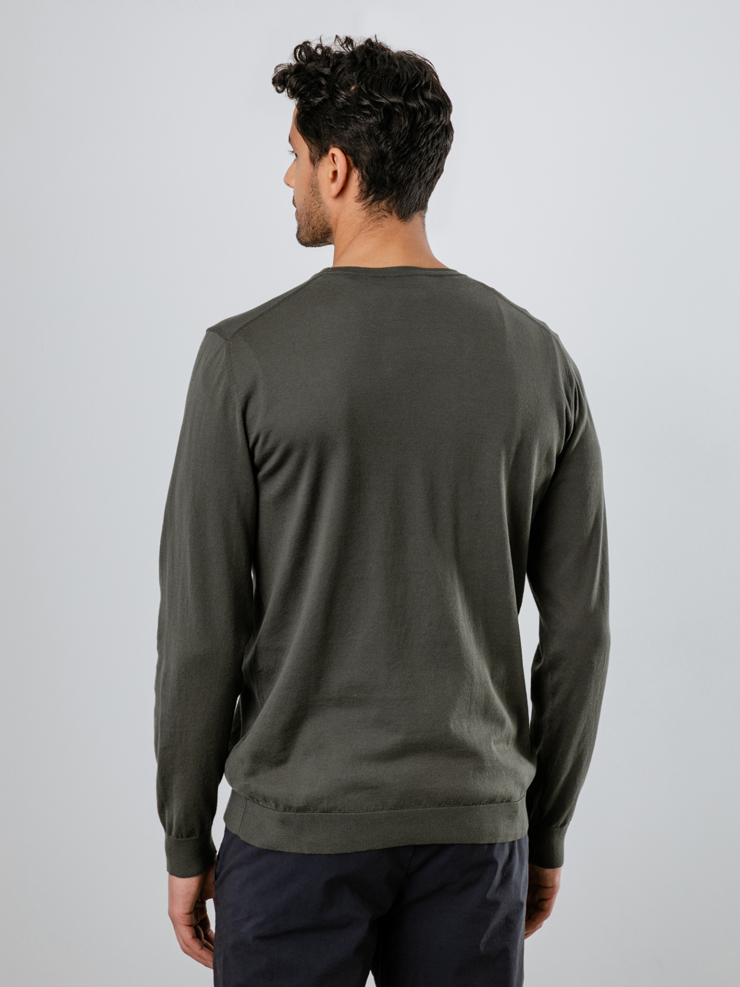 Detailansicht von Pullover aus Baumwolle von ROBERTO COLLINA