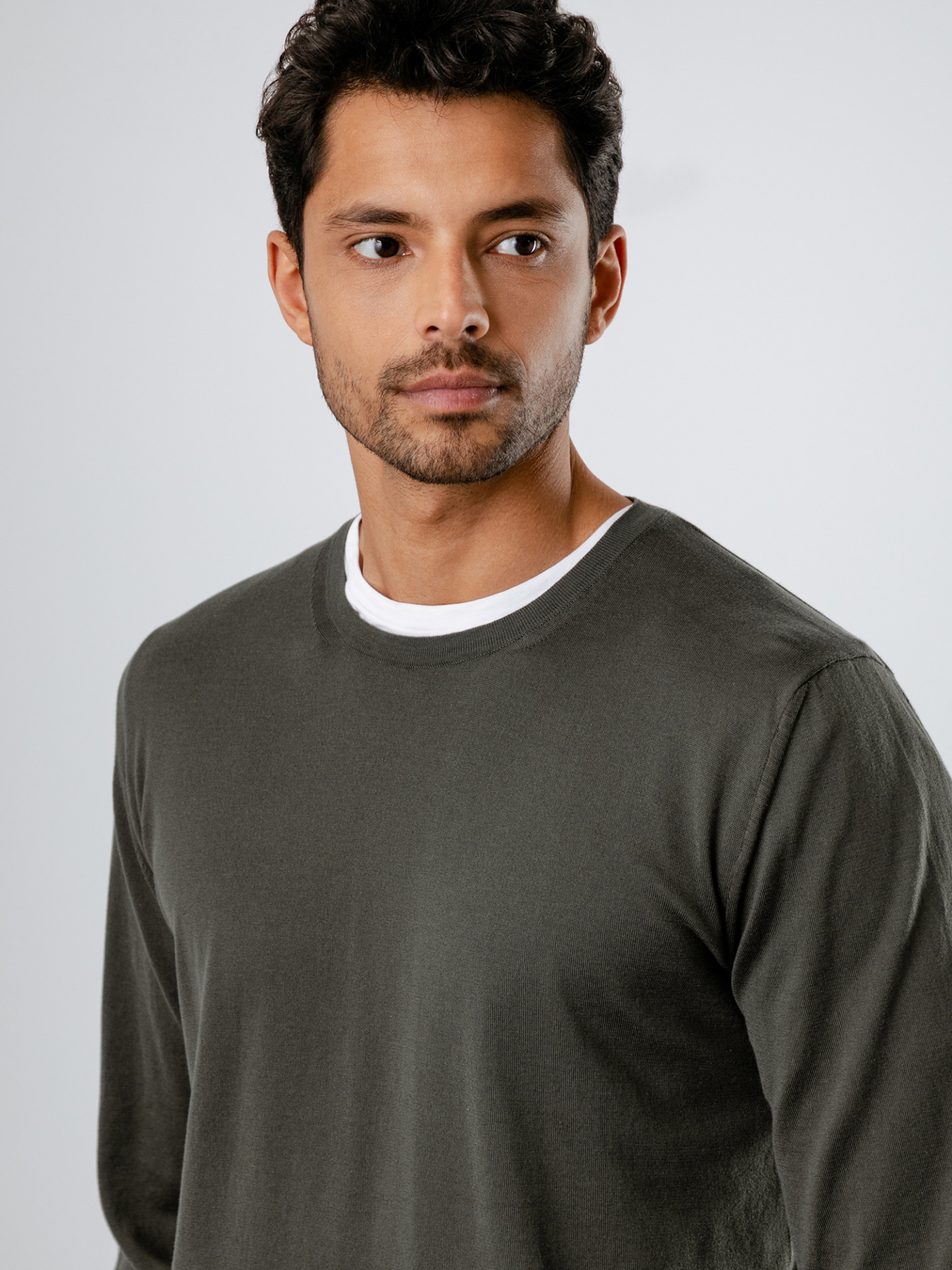 Detailansicht von Pullover aus Baumwolle von ROBERTO COLLINA