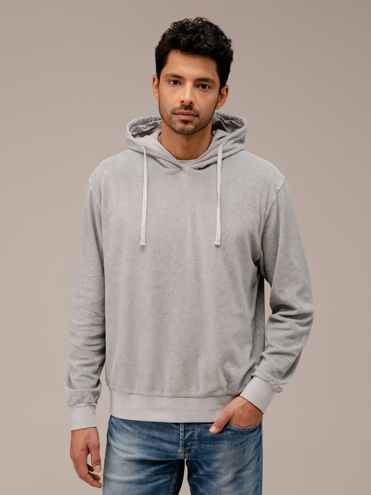 Detailansicht von Hoodie in Frotteeoptik von 04651