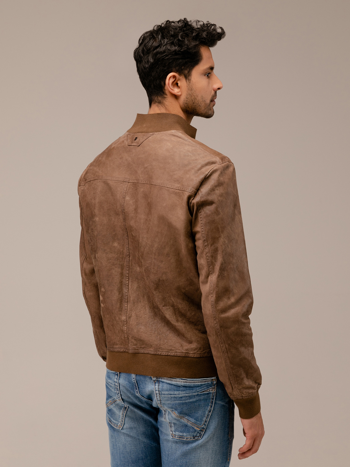 Detailansicht von Lederjacke von SALVATORE SANTORO