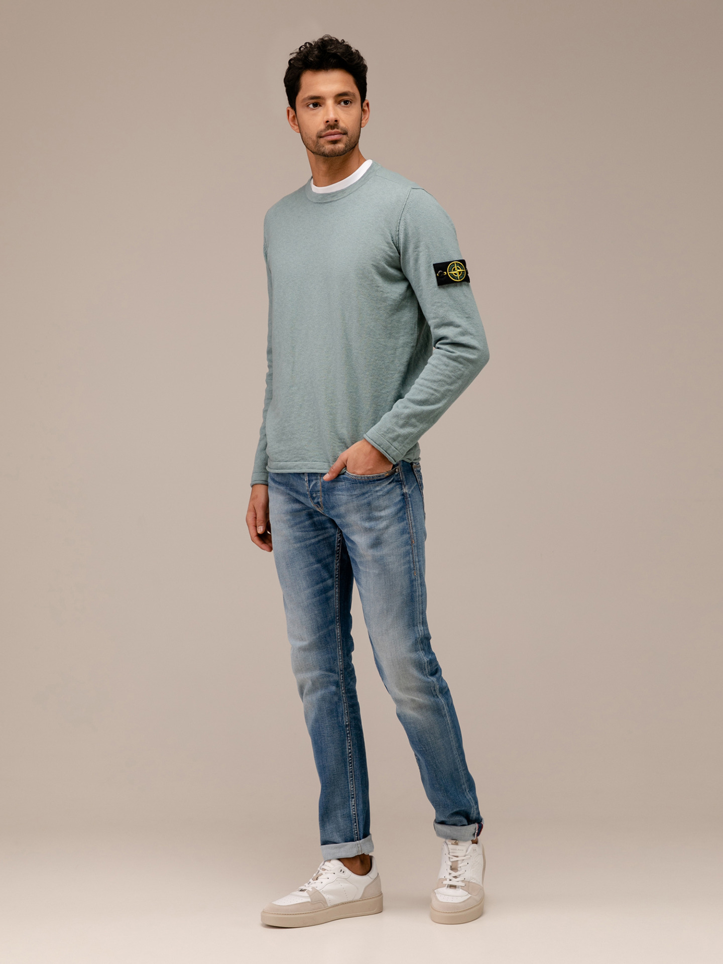 Detailansicht von Pullover aus Baumwolle von STONE ISLAND