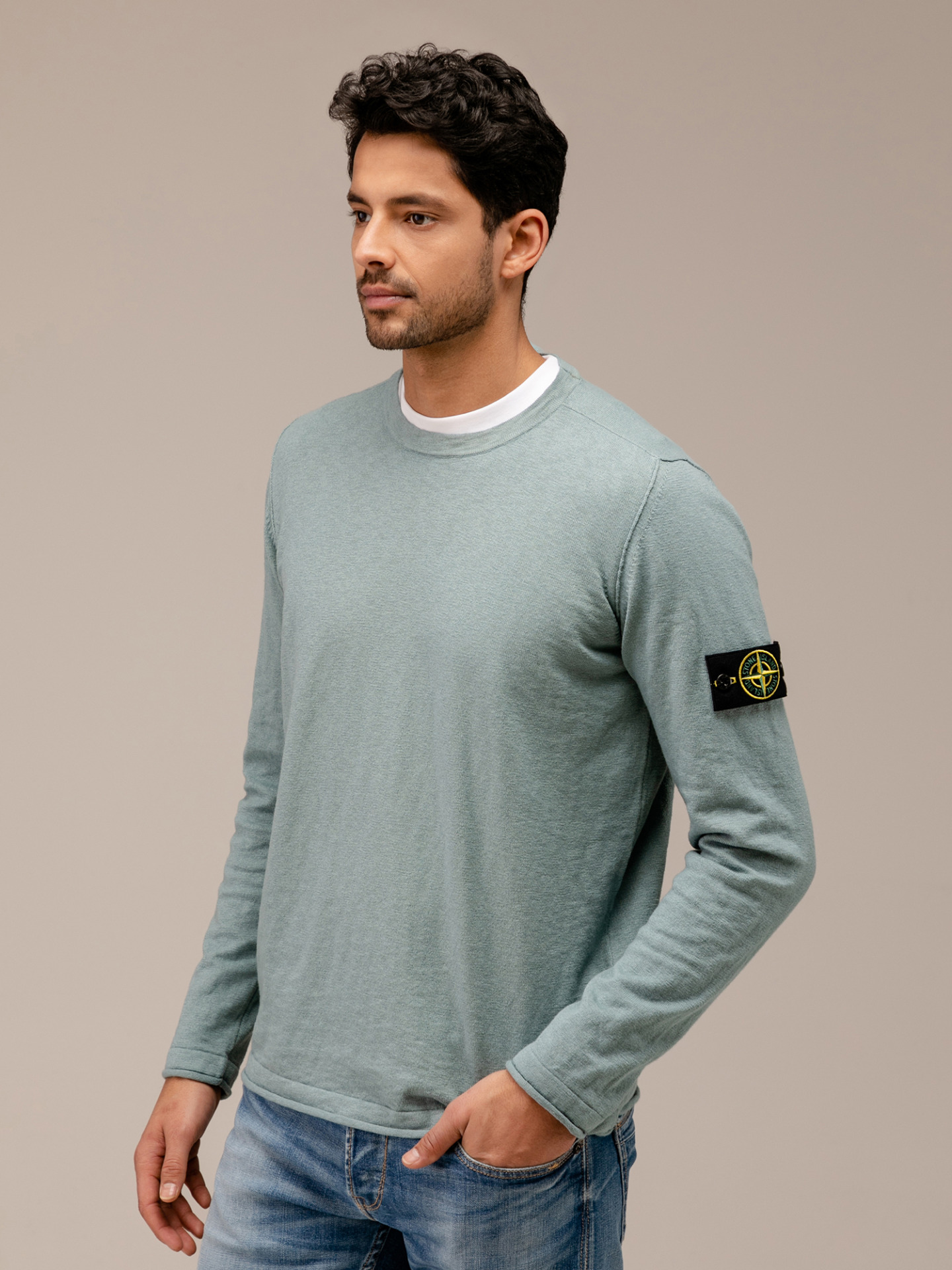Detailansicht von Pullover aus Baumwolle von STONE ISLAND