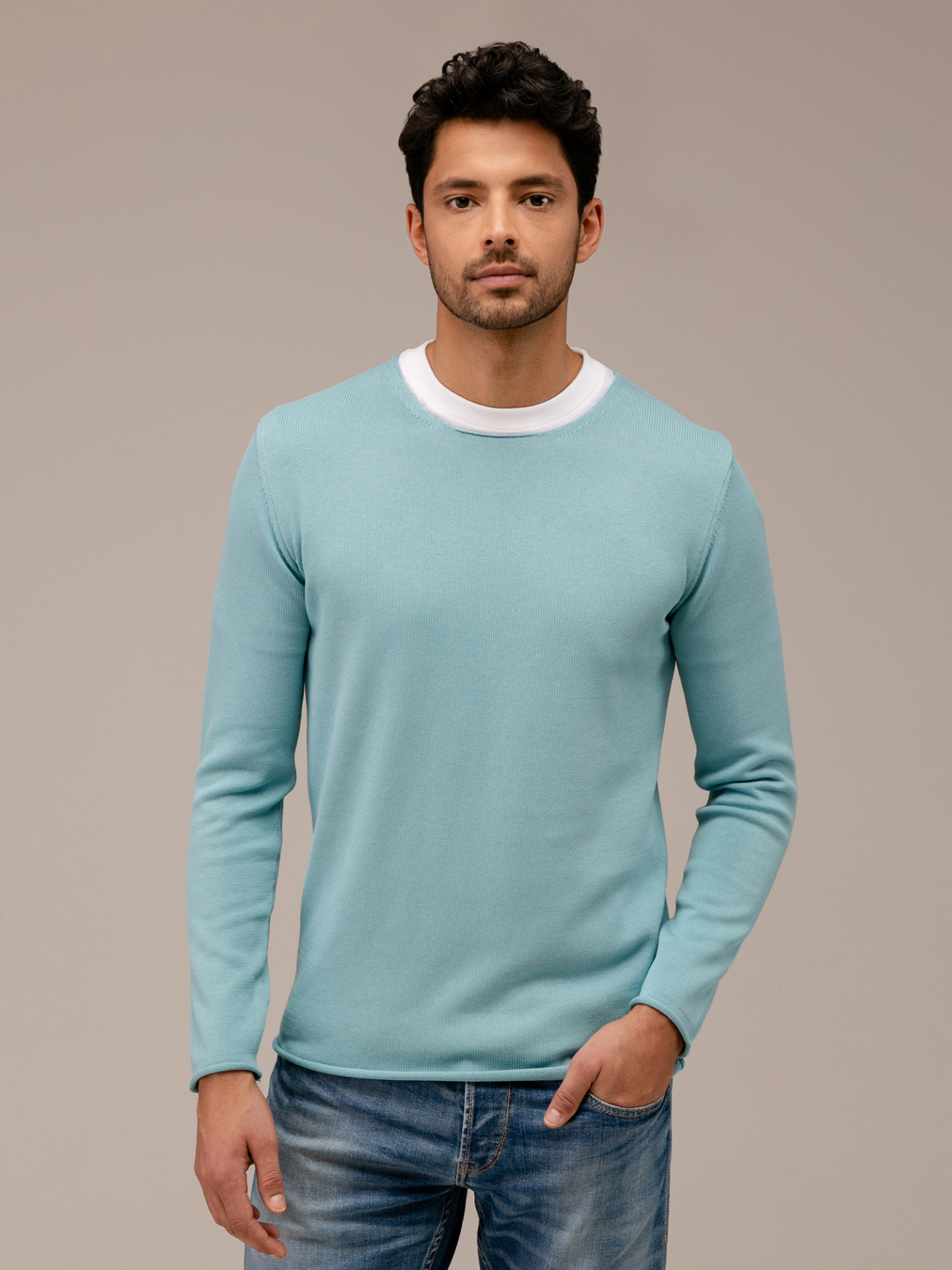 Detailansicht von Leichter Pullover aus Baumwolle von DANIELE FIESOLI