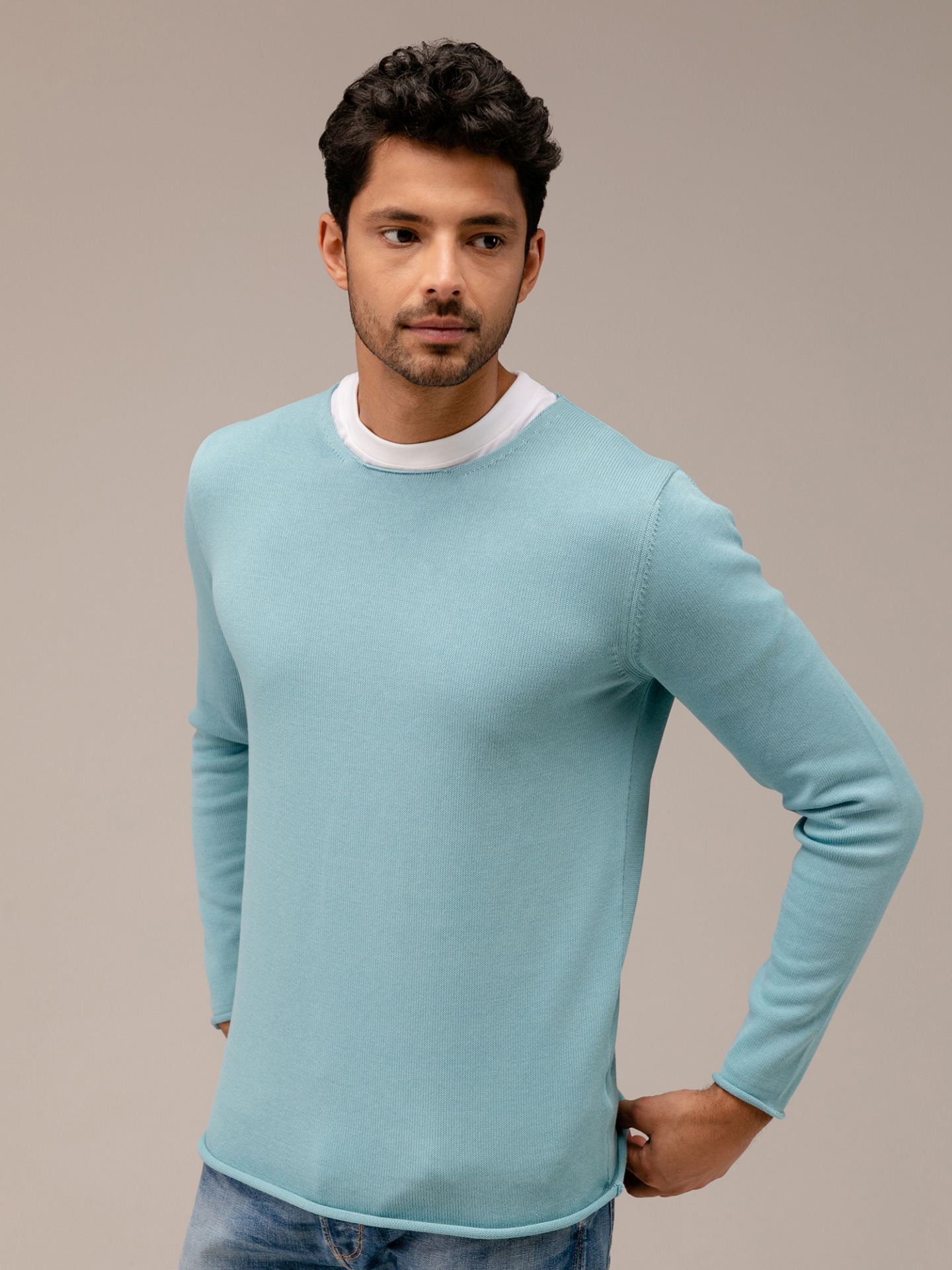 Detailansicht von Leichter Pullover aus Baumwolle von DANIELE FIESOLI