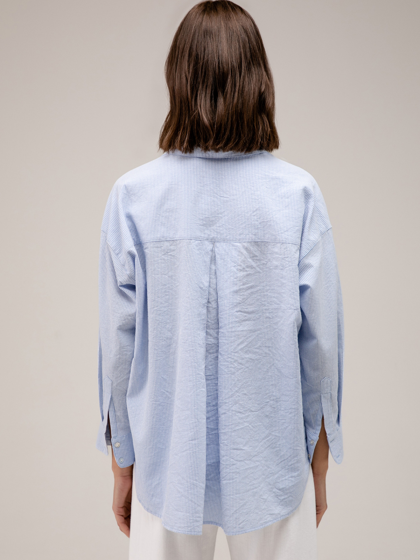 Detailansicht von Oversize Baumwollbluse von JC SOPHIE