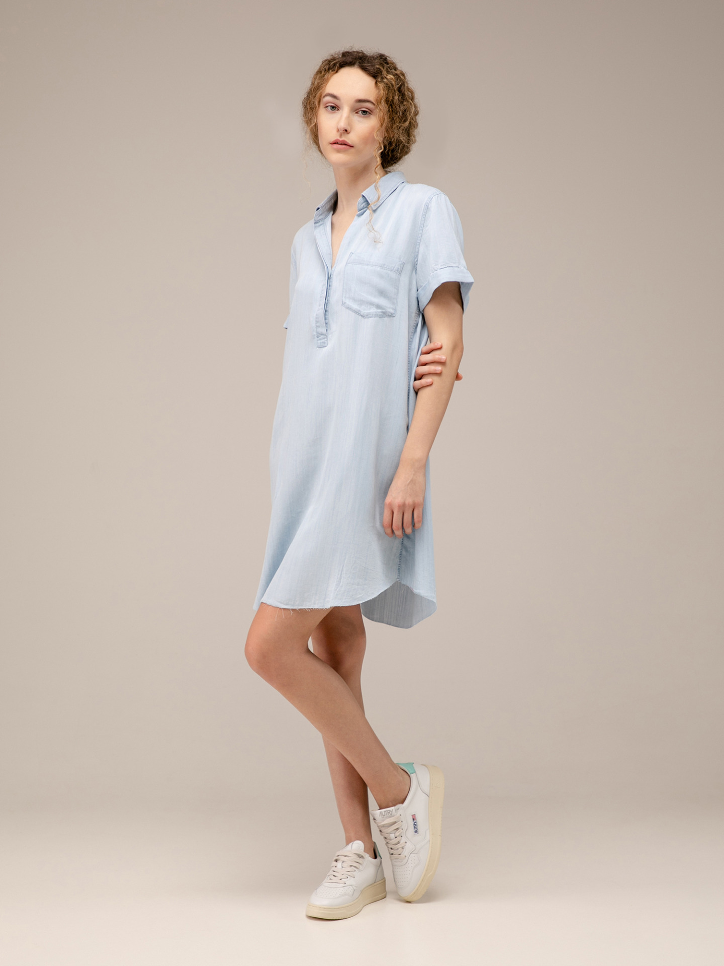 Detailansicht von Kurzes Hemdblusenkleid von RAILS