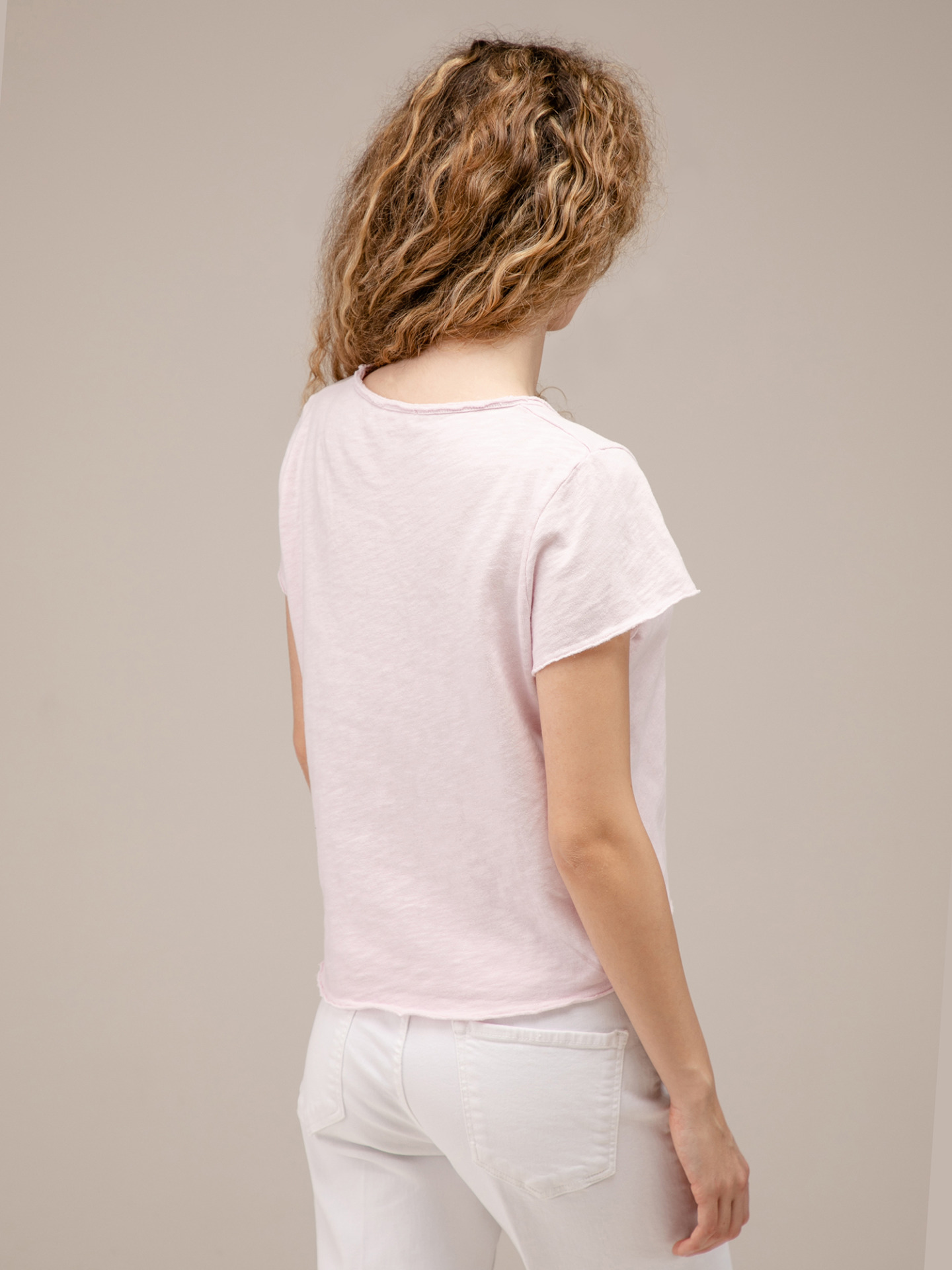 Detailansicht von T-Shirt aus Baumwolle von AMERICAN VINTAGE