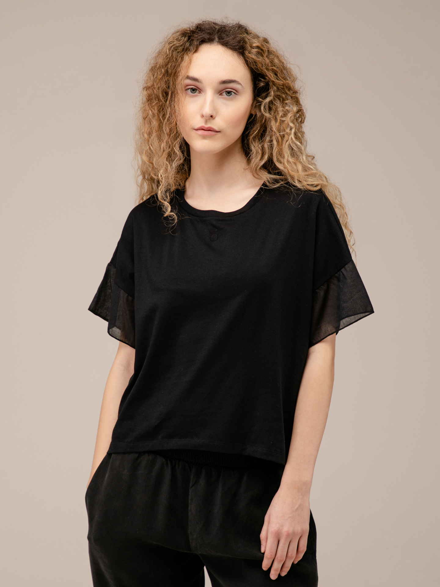 Detailansicht von T-Shirt aus Baumwolle von 10 DAYS