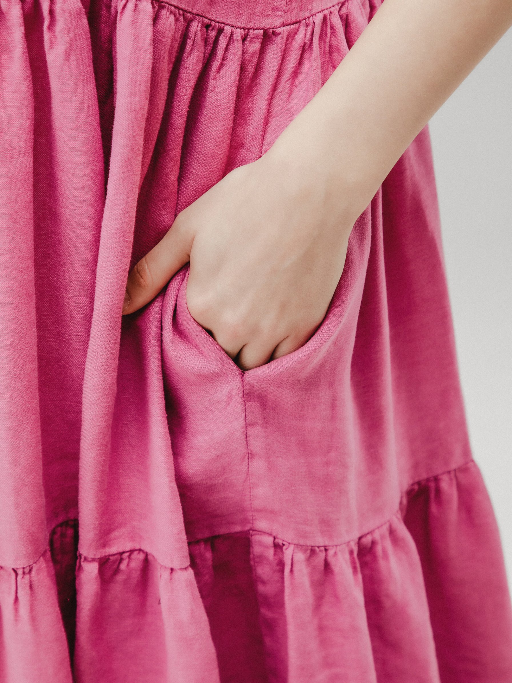 Detailansicht von Maxi-Kleid aus Leinen von ANTONELLI