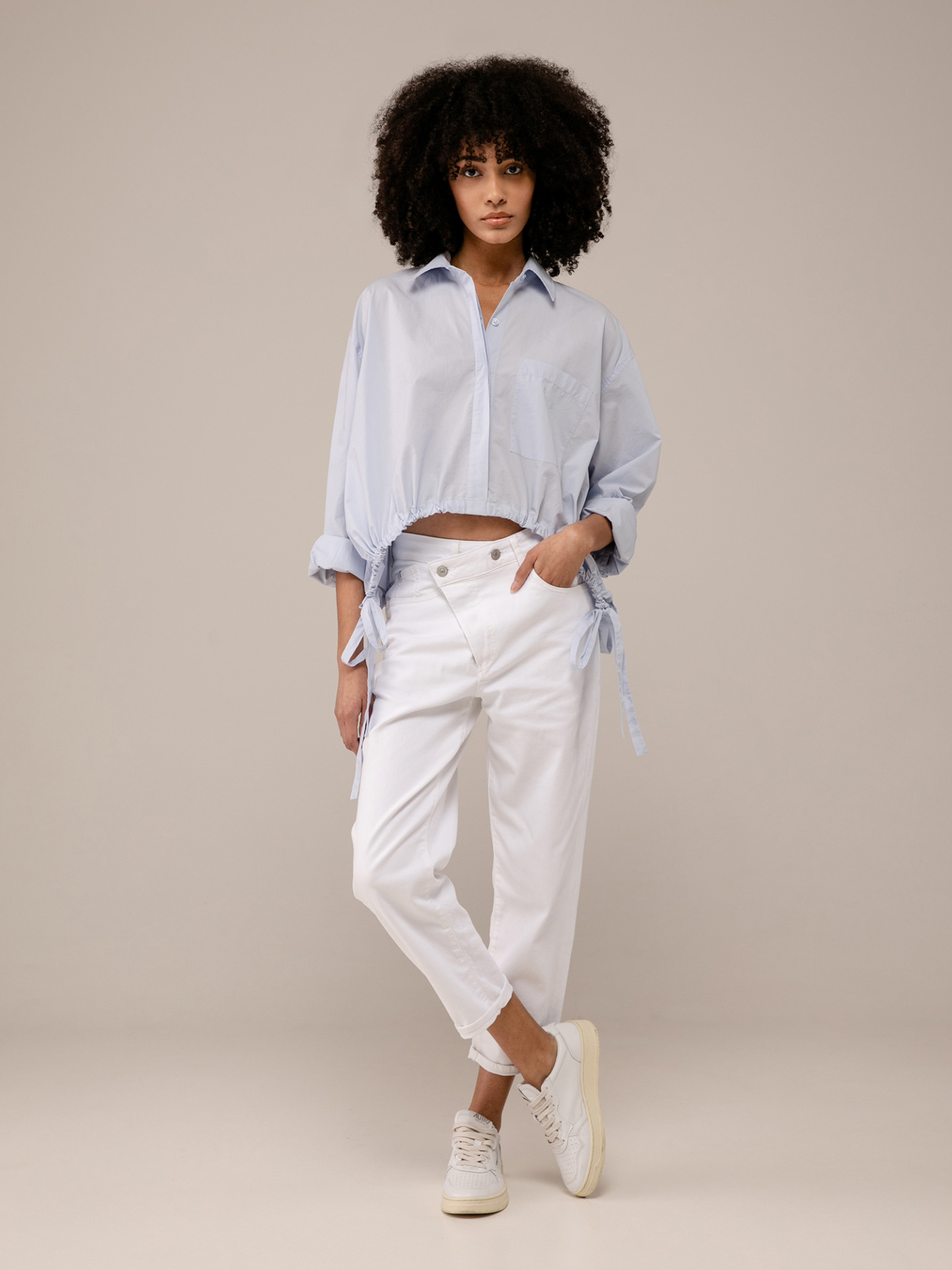 Detailansicht von Kurze Hemdbluse aus Baumwolle von CITIZENS OF HUMANITY