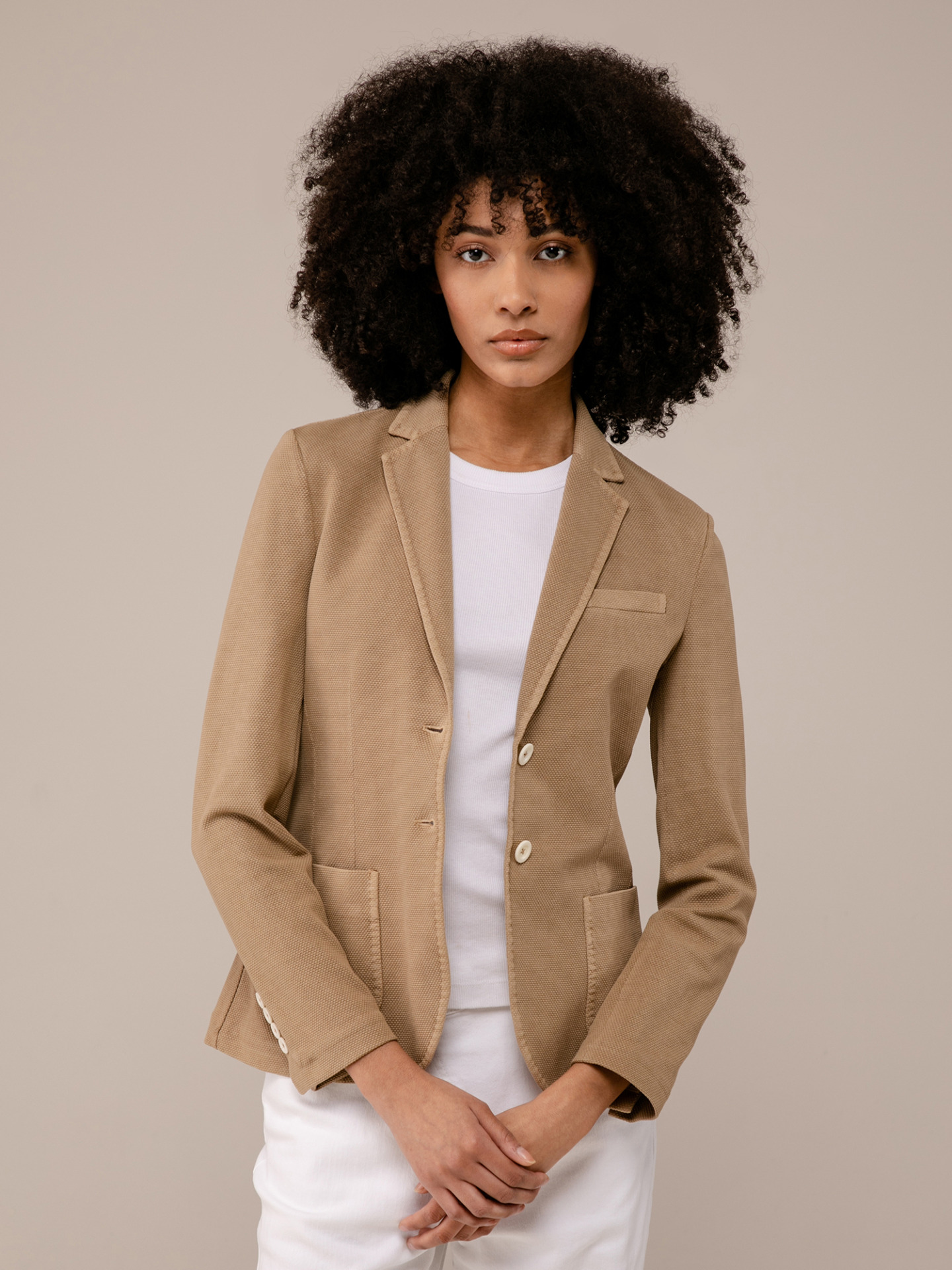 Detailansicht von Blazer aus Baumwolle von CIRCOLO